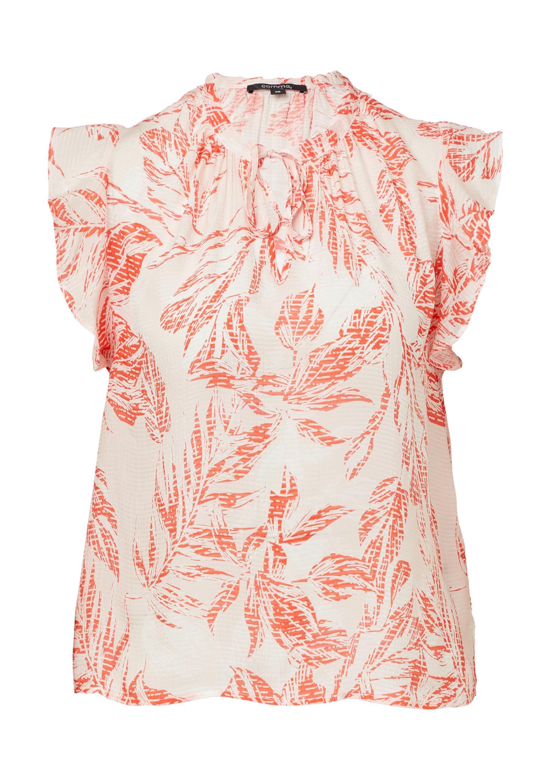 comma-blouses-strukturierte-bluse-volant-rmel-gr-36 image 4