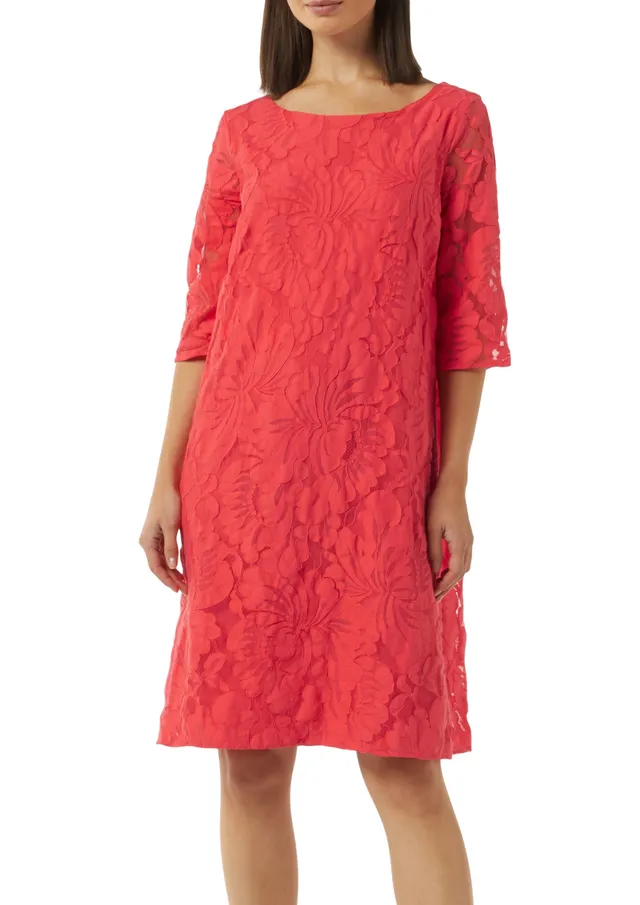 comma-spitzenkleid-pink-4294-kurz-floral image 1