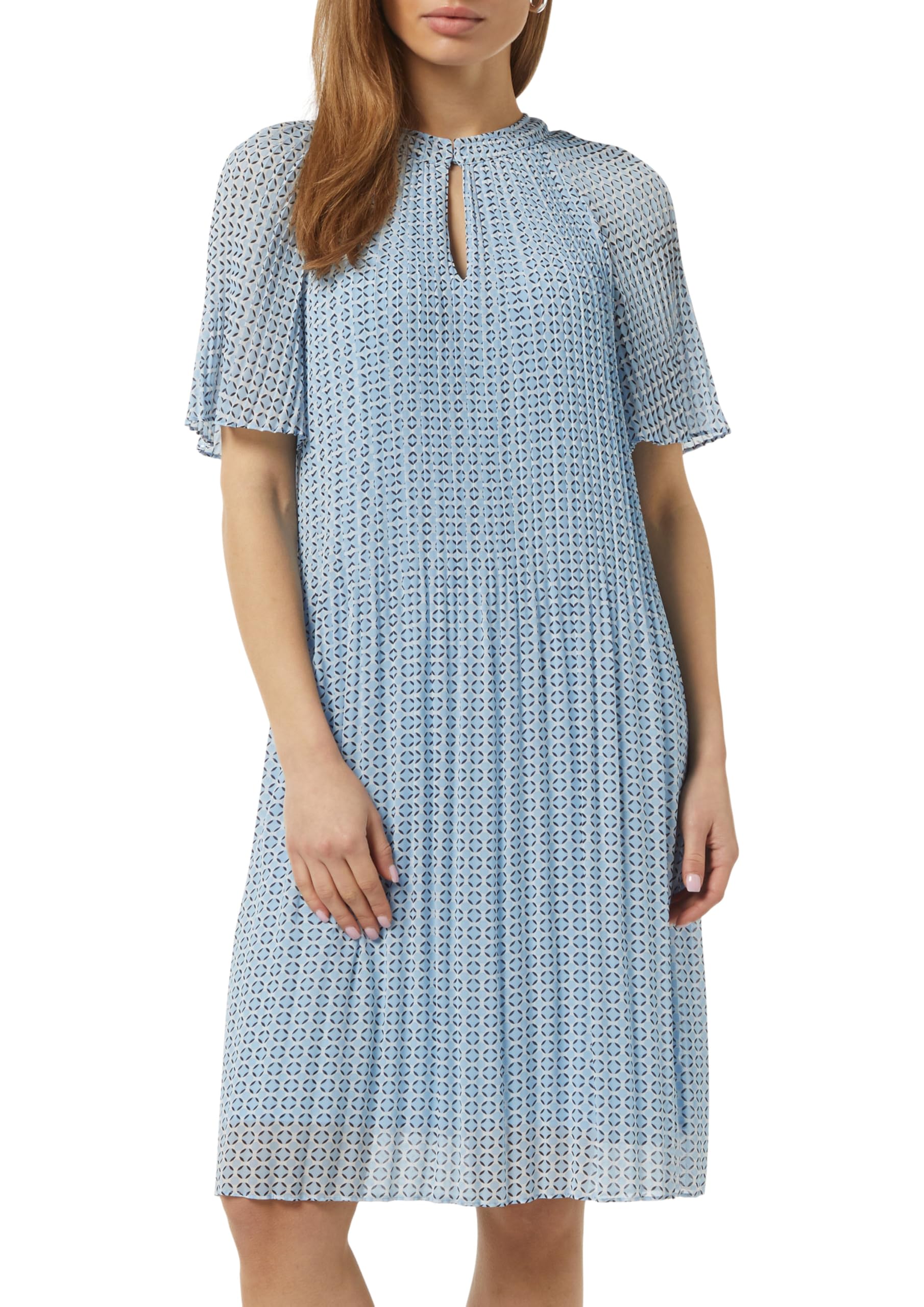 comma-plissee-kleid-chiffon-midi-gr-42-flie-end image 1