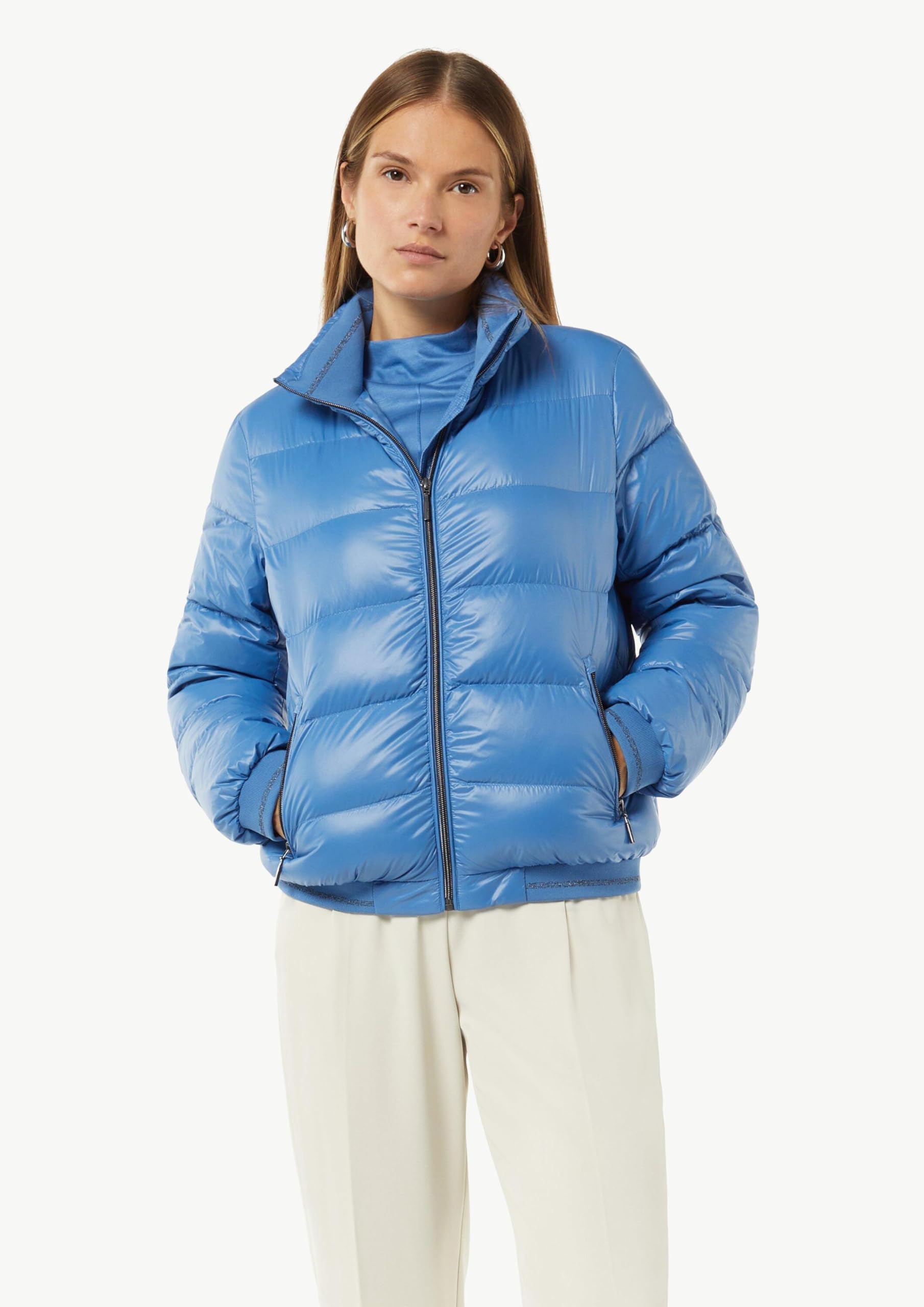 comma-pufferjacke-stehkragen-gr-e-40-blau-steppjacke image 5