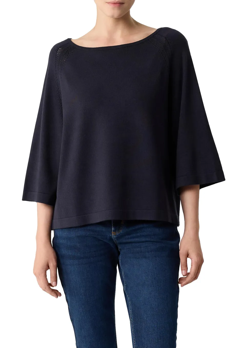 comma-knitwear-oversized-feinstrick-pullover-s-beige image 1