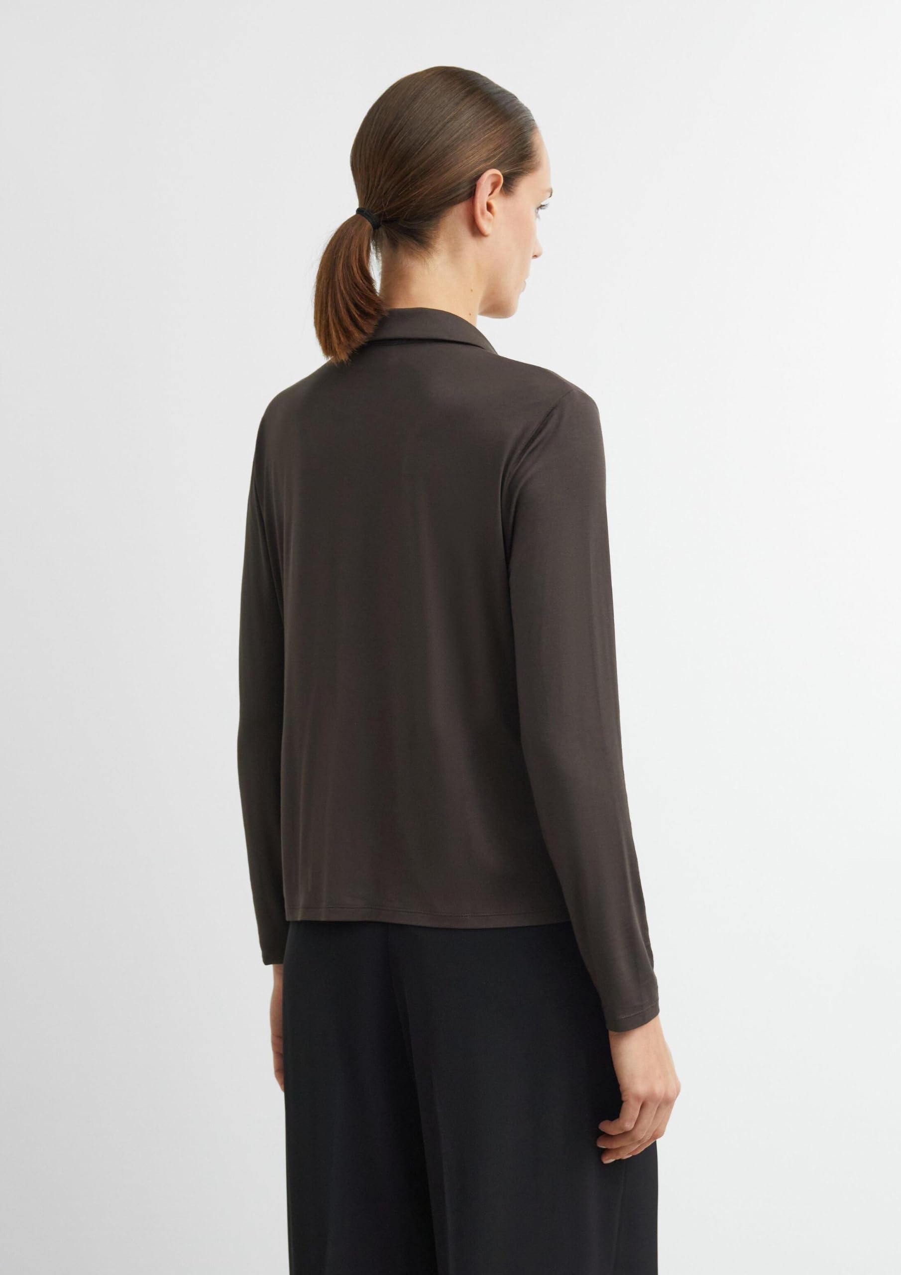 comma-jersey-bluse-hemdkragen-knopfleiste-gr-40 image 7