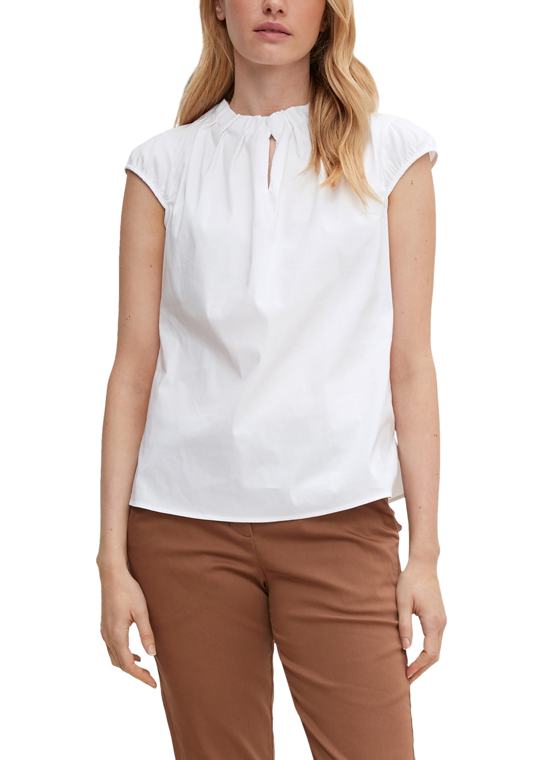 comma-blouses-kurzarm-bluse-wei-gr-40-business image 1