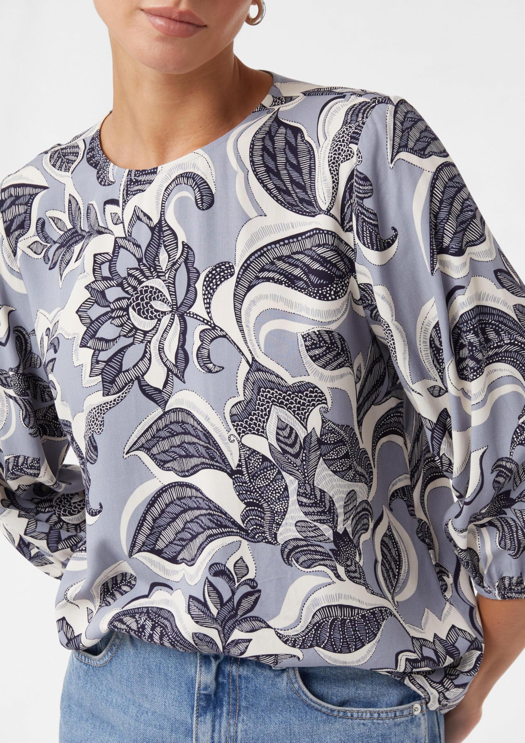 comma-twill-bluse-all-over-print-gr-e-38-luftig image 5