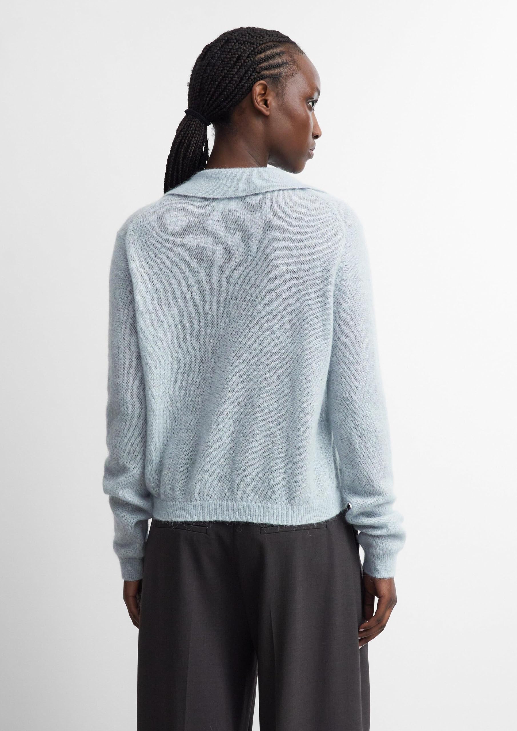comma-damen-strickpullover-alpaka-polokragen-relaxed-fit image 7