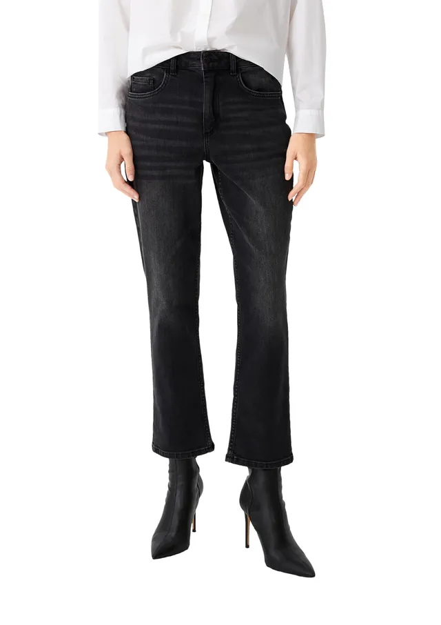 comma-jeans-regular-fit-straight-leg-jeans-dunkelgrau-42 image 1