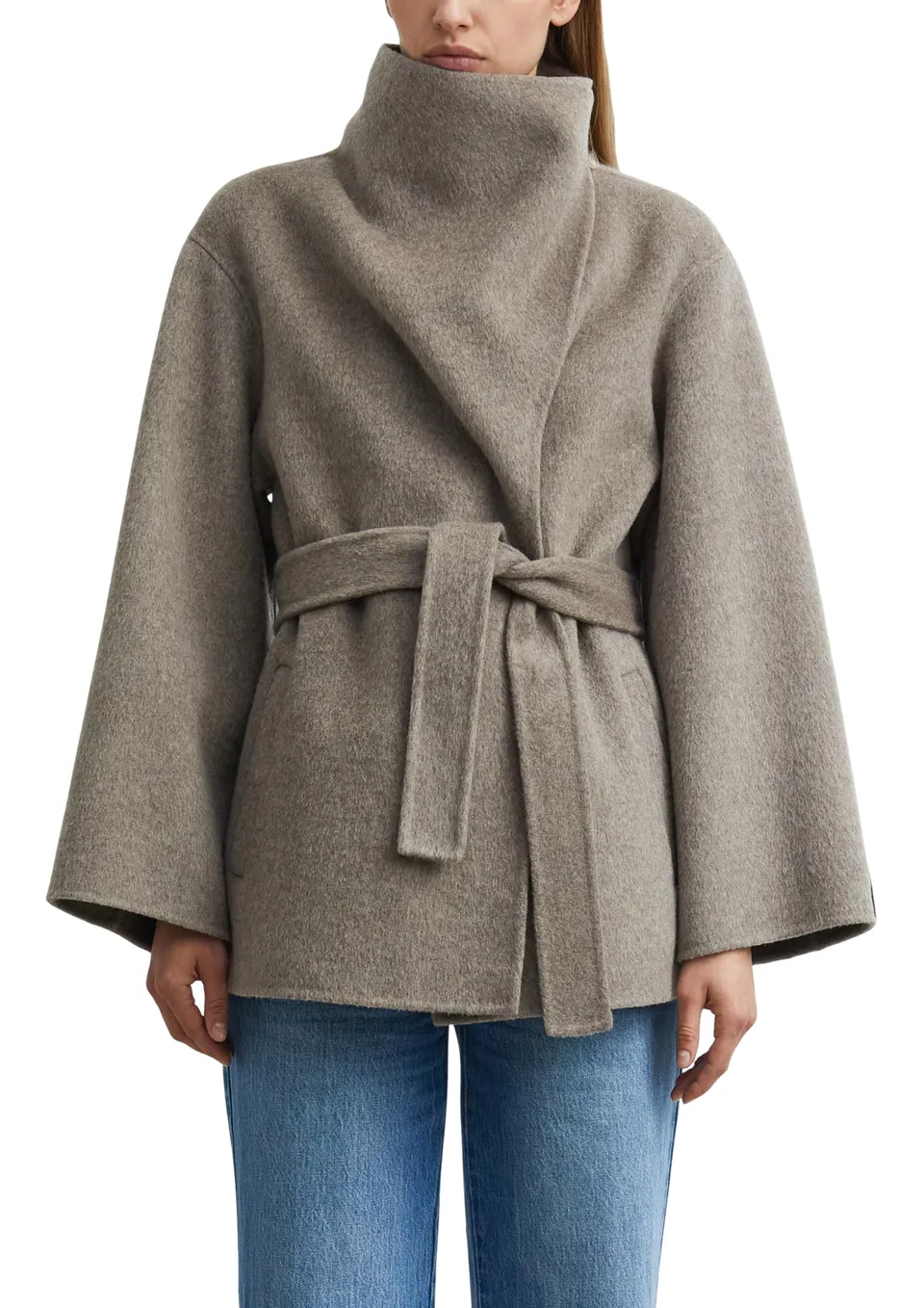 comma-outdoor-jacke-doubleface-halblang-xl-mit-bindeg-rtel image 1