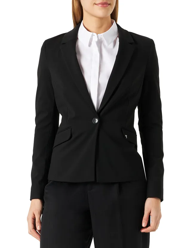 comma-blazers-2128529-blazer-grau-schwarz-gr-34 image 1