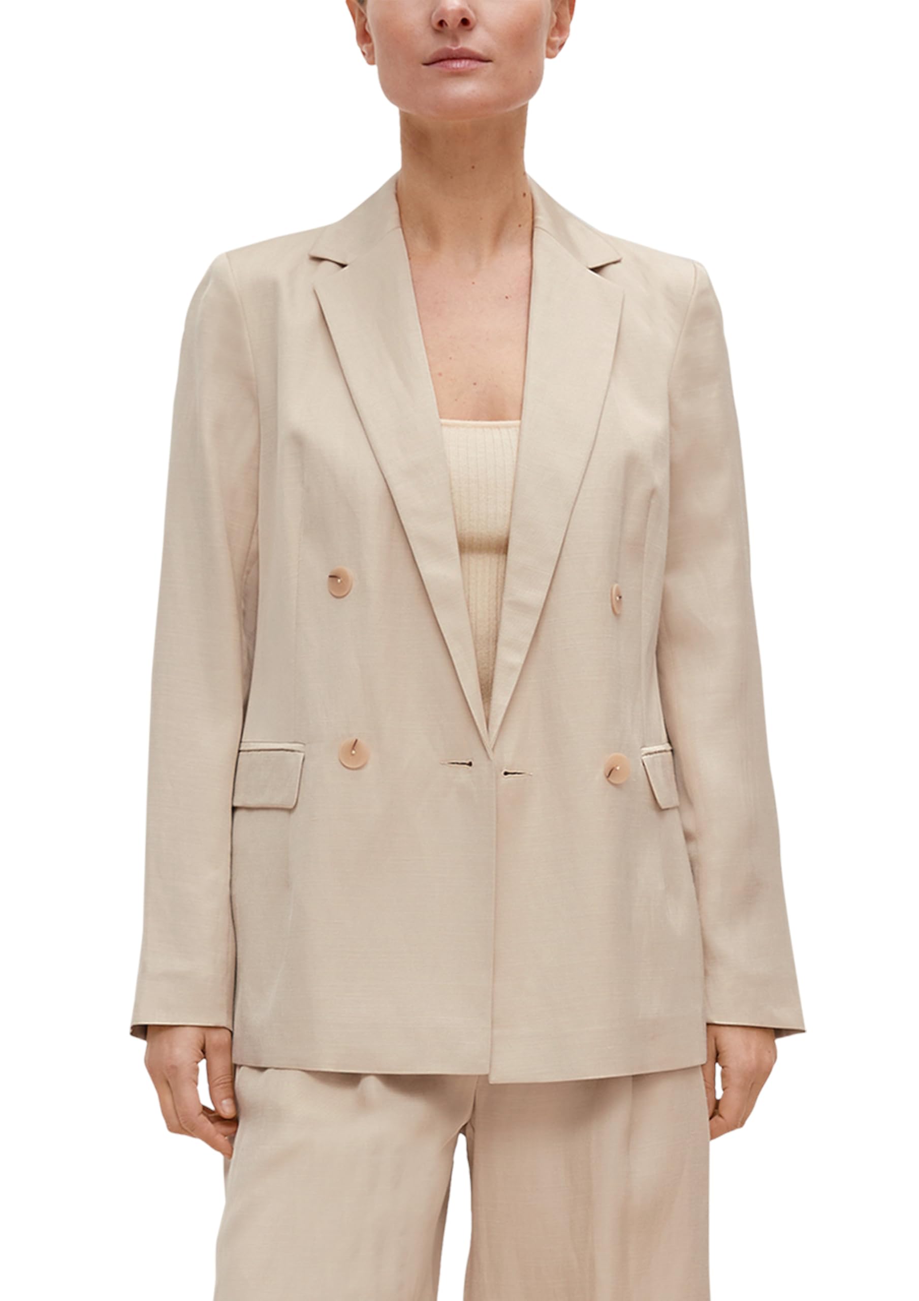 comma-blazer-leinenmix-gr-34-zierknopf image 8