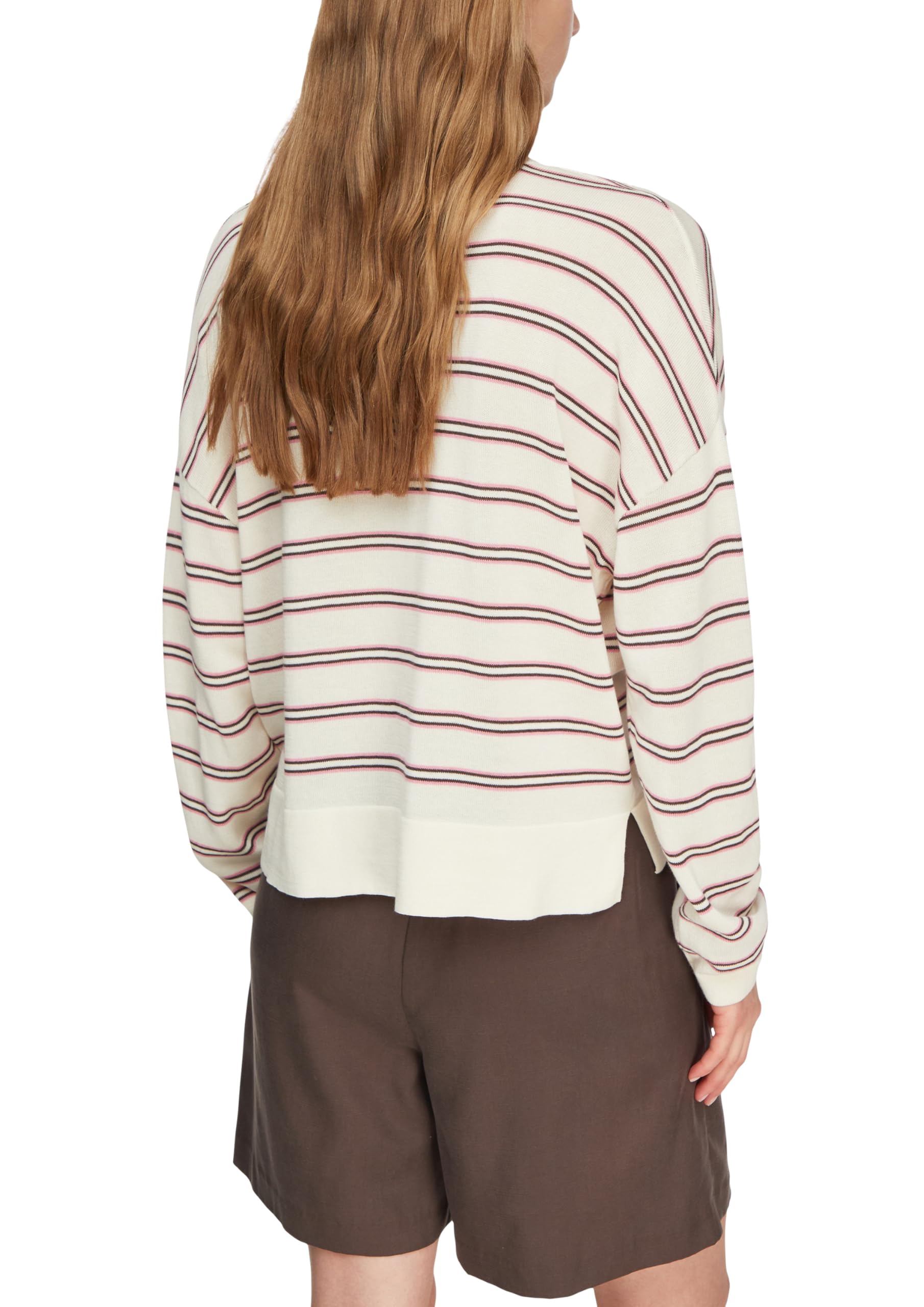 comma-knitwear-strickpullover-gestreift-l-v-ausschnitt image 2