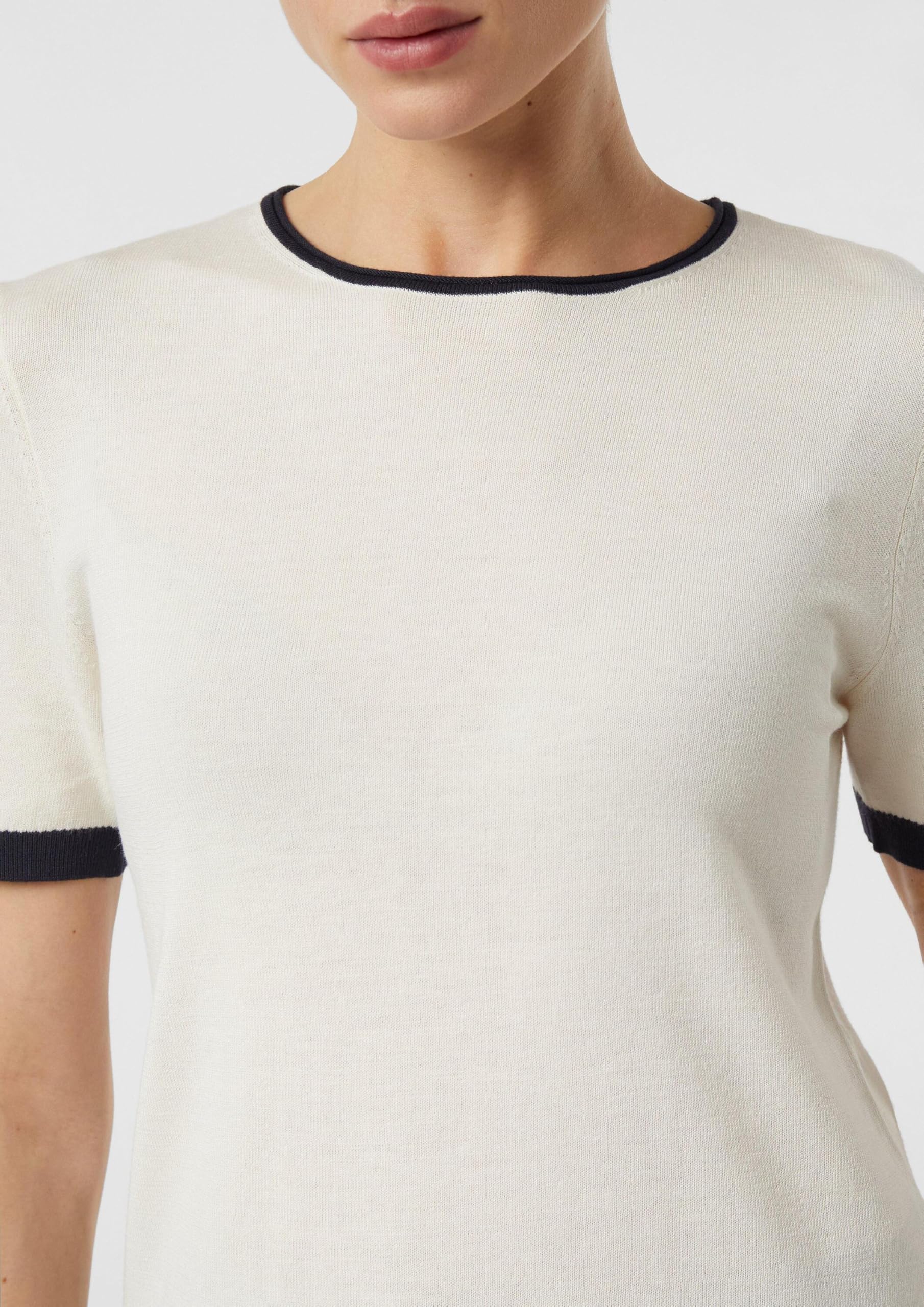 comma-feinstrick-shirt-kontrast-shirt-gr-42-wei image 3