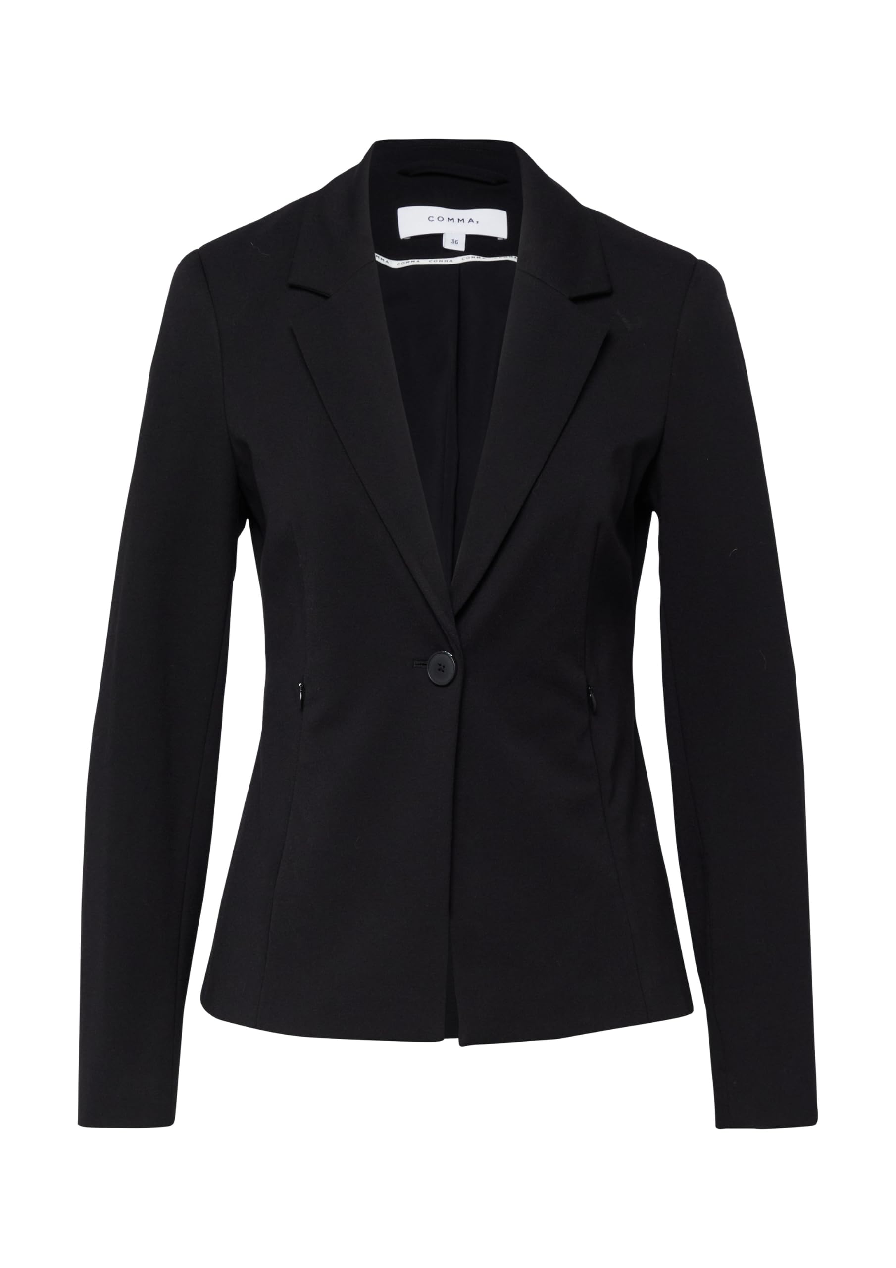 comma-blazer-tailliert-jersey-navy-business image 3