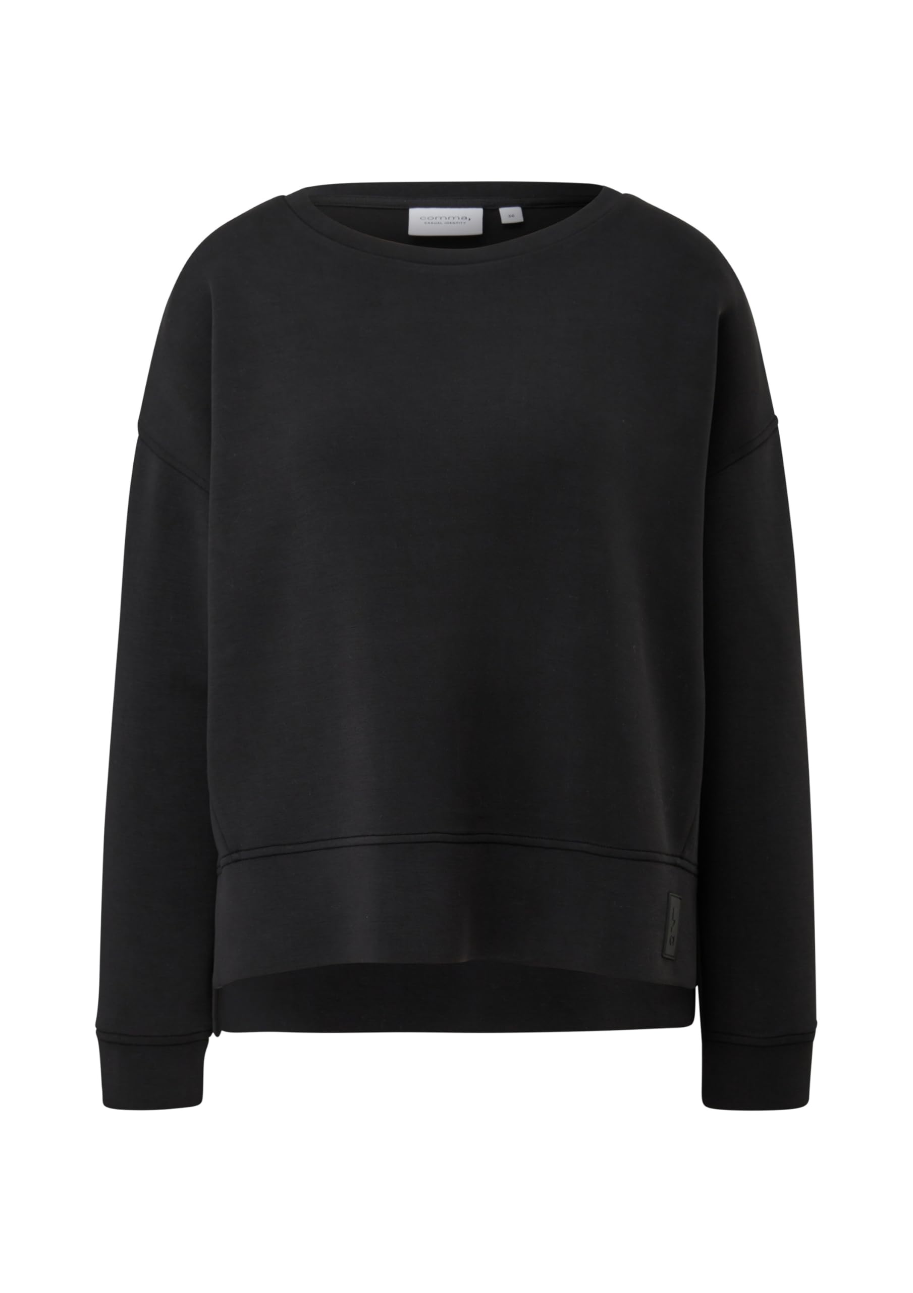 comma-langarmshirt-modalmix-jerseyshirt-schwarz image 3