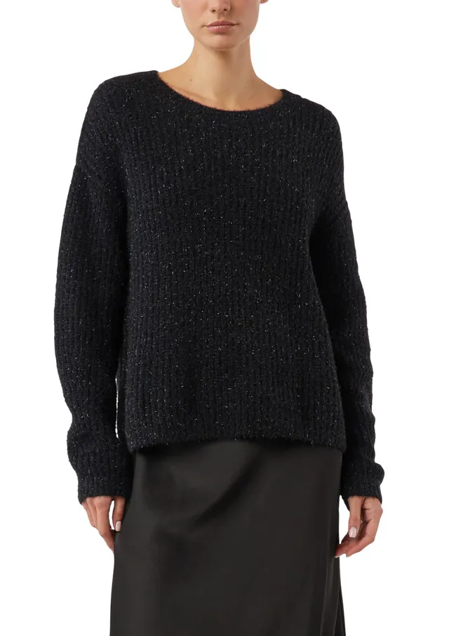 comma-relaxed-pullover-glitzergarn-gr-44-schiefergrau image 1