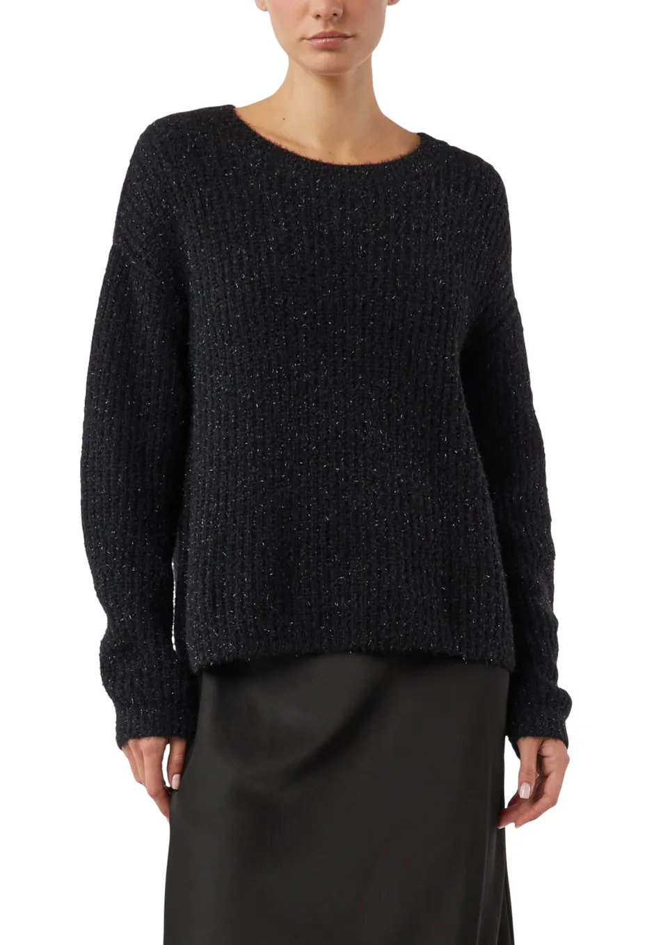 comma-relaxed-pullover-glitzergarn-gr-44-schiefergrau image 1