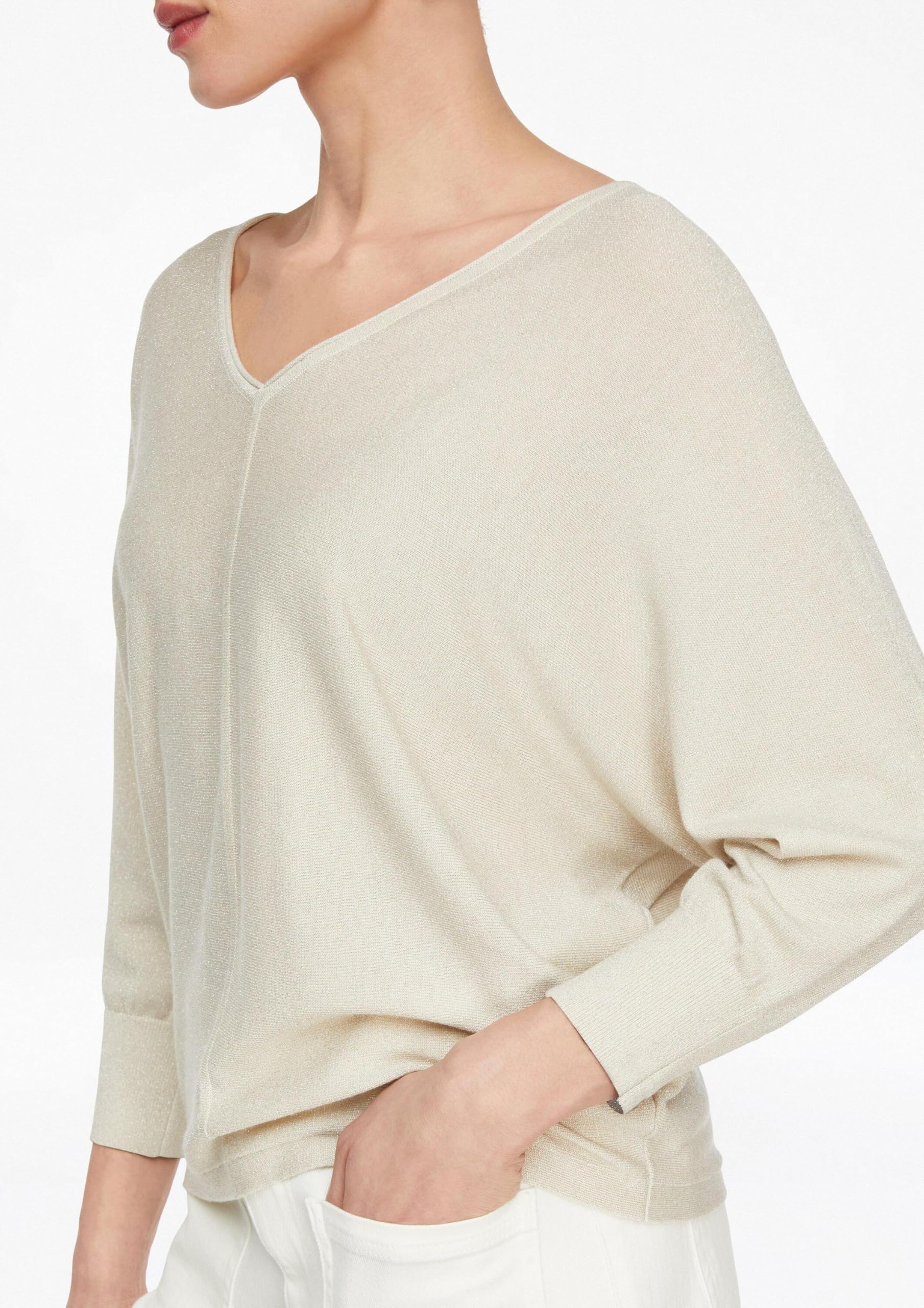 comma-strickpullover-glitzergarn-oversize-v-ausschnitt-gr-l image 4