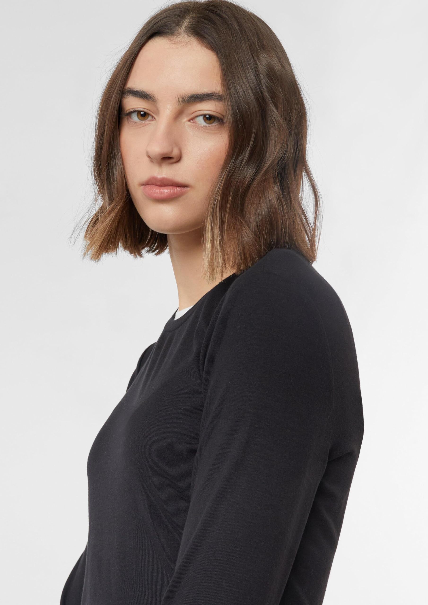 comma-langarm-shirt-viskose-top-wei-38-slim-fit image 4
