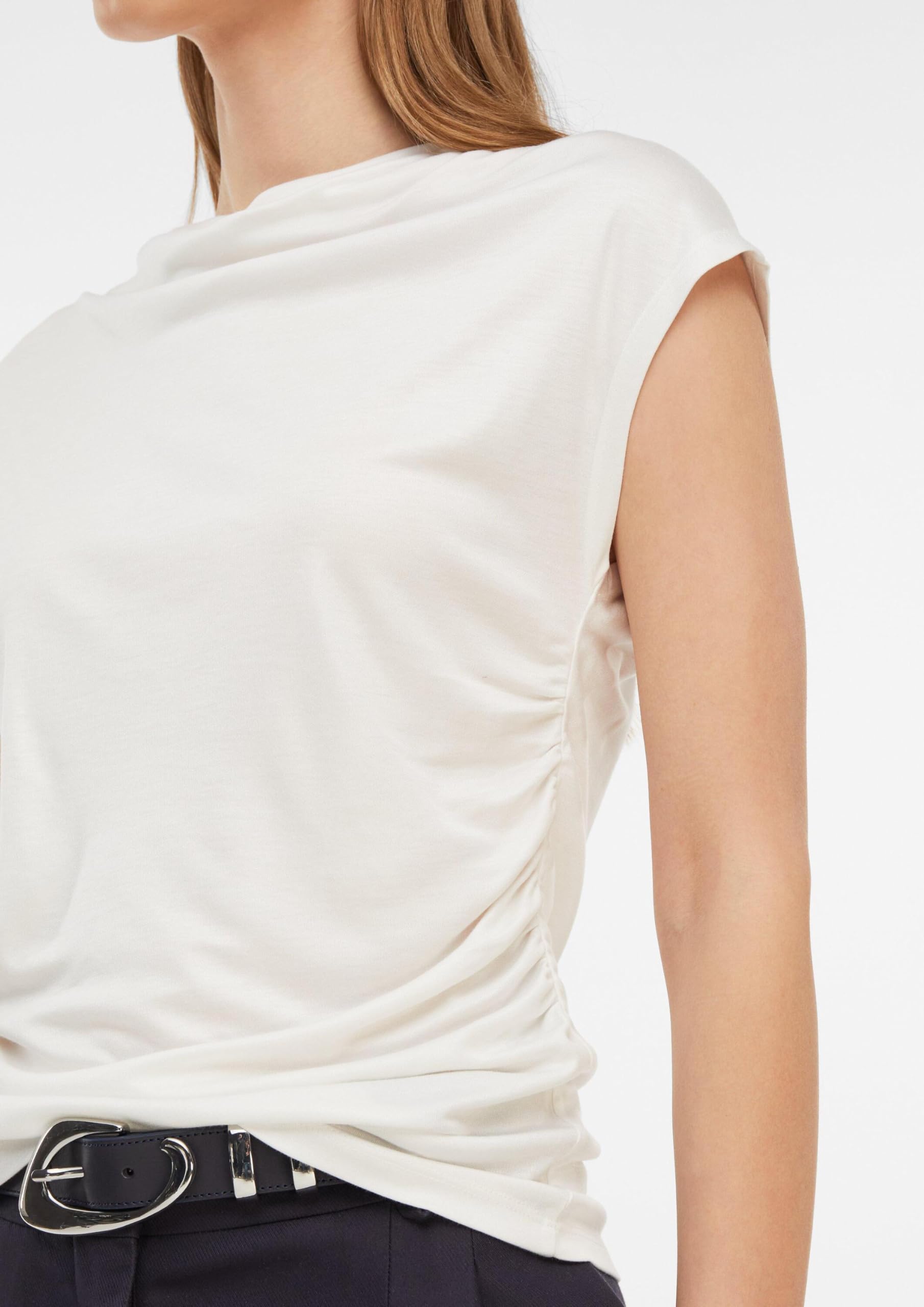 comma-2181541-t-shirt-top-gr-34-mit-drap image 4