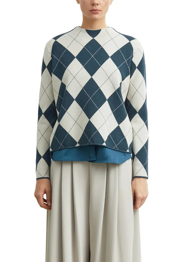 comma-strickpullover-animal-gr-38-mit-stehkragen image 1