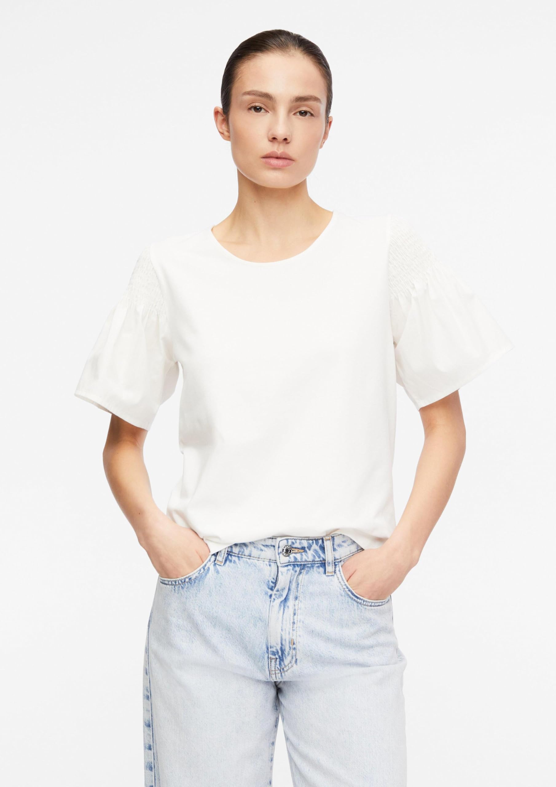 comma-t-shirt-damen-relaxed-fit-jersey-rundhals-smok-gr-38 image 6