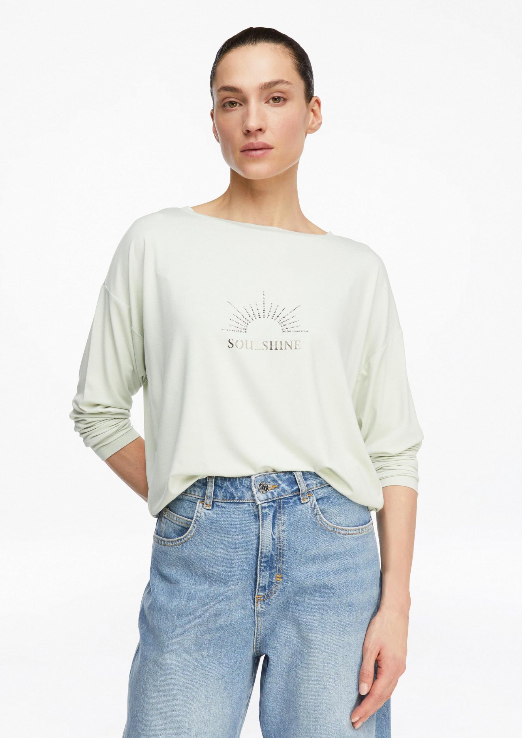 comma-tops-langarmshirt-damen-pastellt-rkis-frontprint image 6