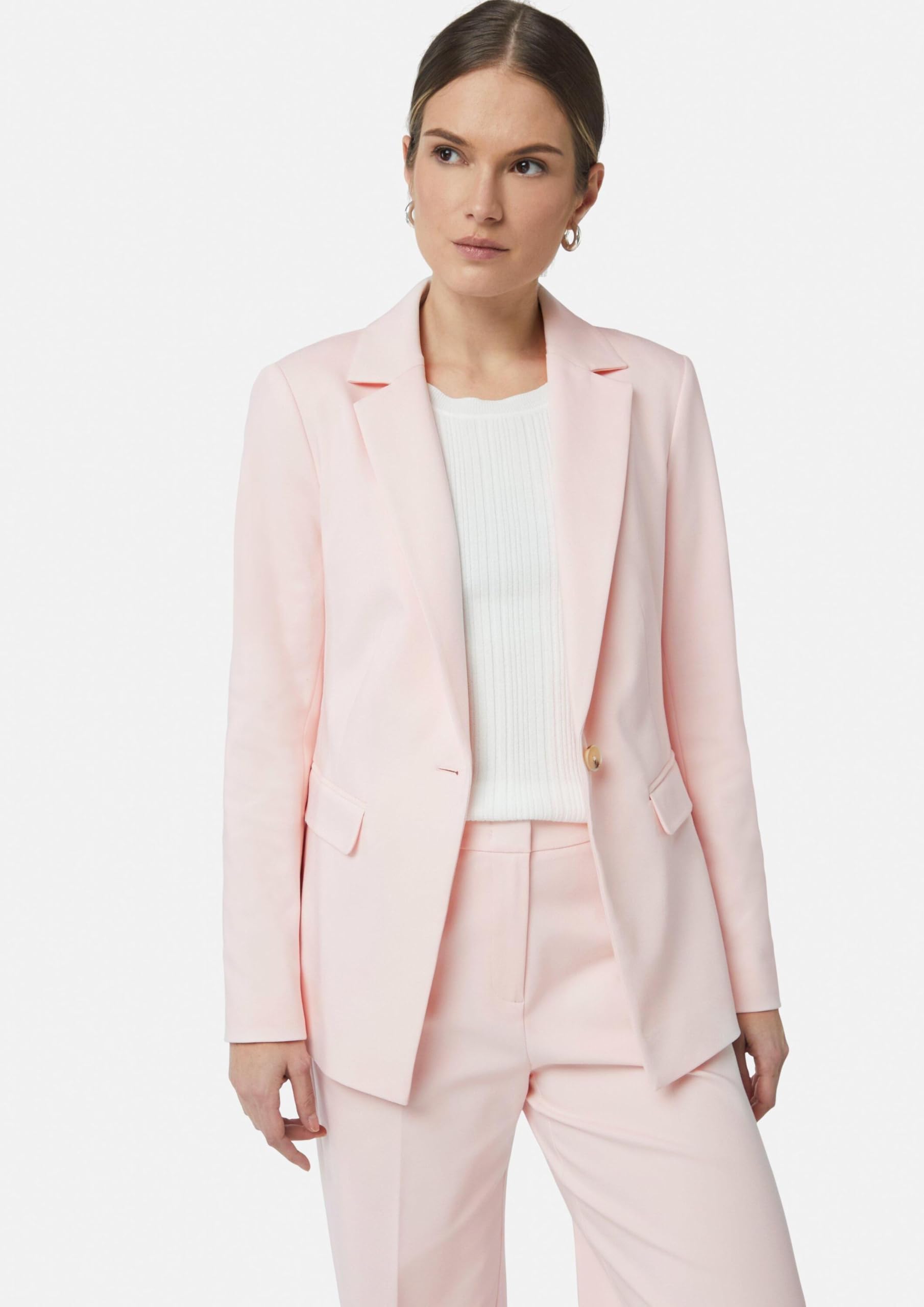 comma-taillierter-satin-blazer-hellblau-5084-pattentaschen image 8