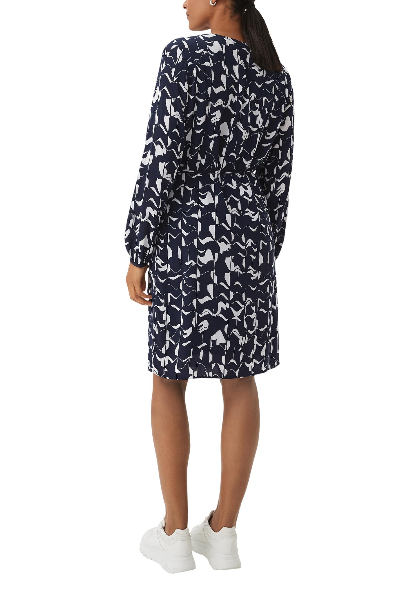 comma-kleid-mit-bindeband-damenkleid-gr-44 image 2