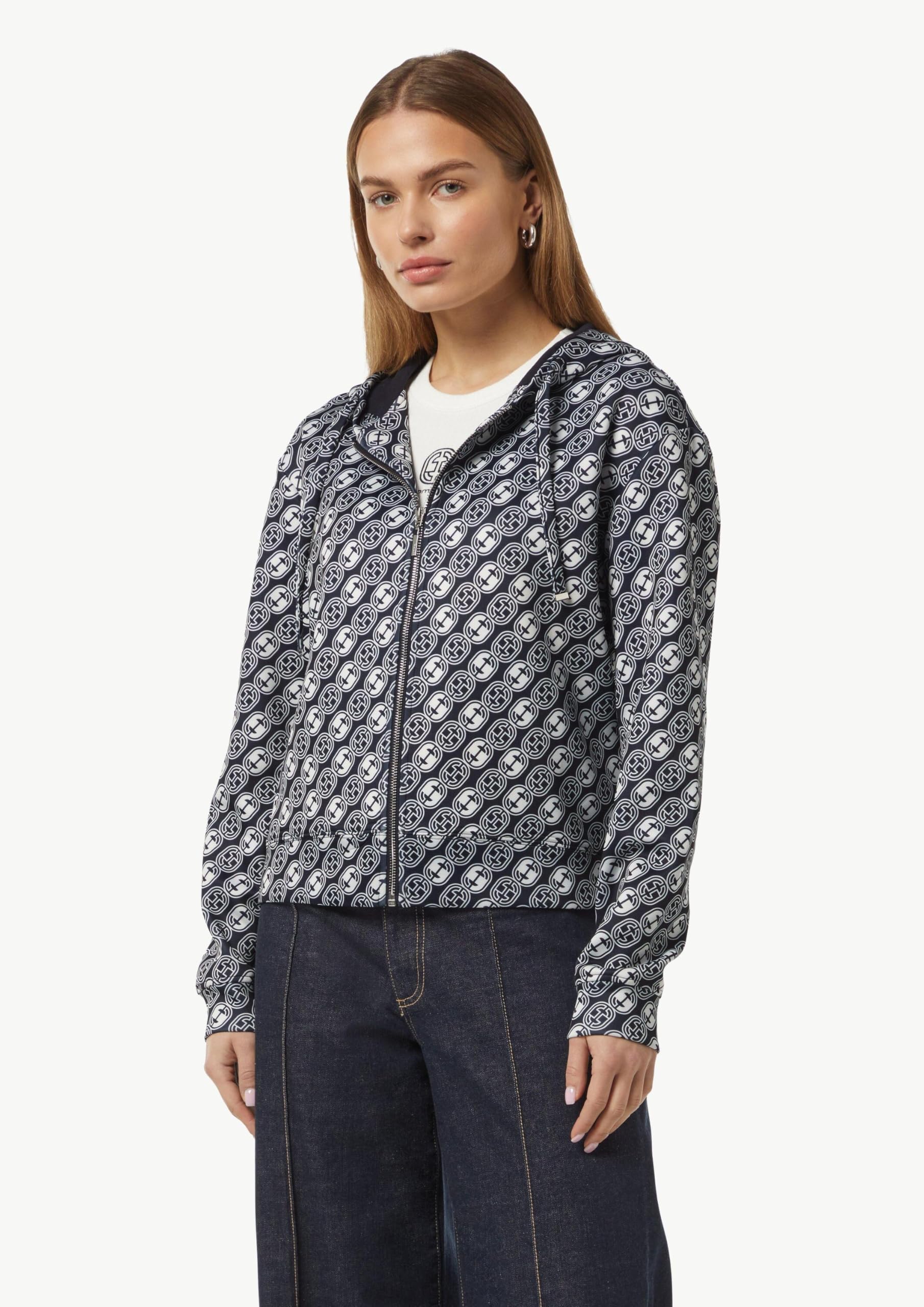 comma-jackets-sweat-jacke-kapuze-mit-icon-muster image 7
