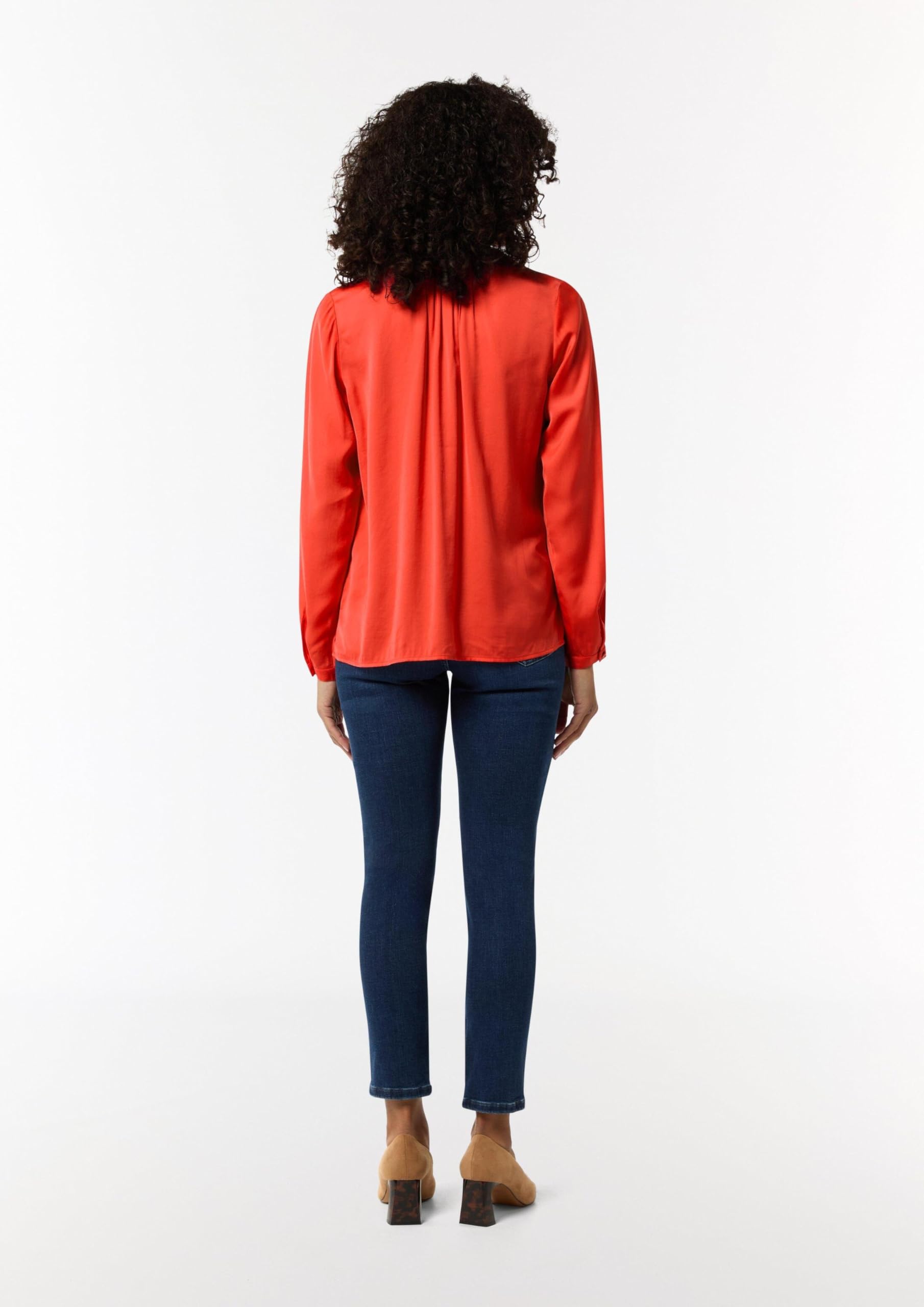 comma-tunikabluse-satin-relaxed-fit-koralle image 6