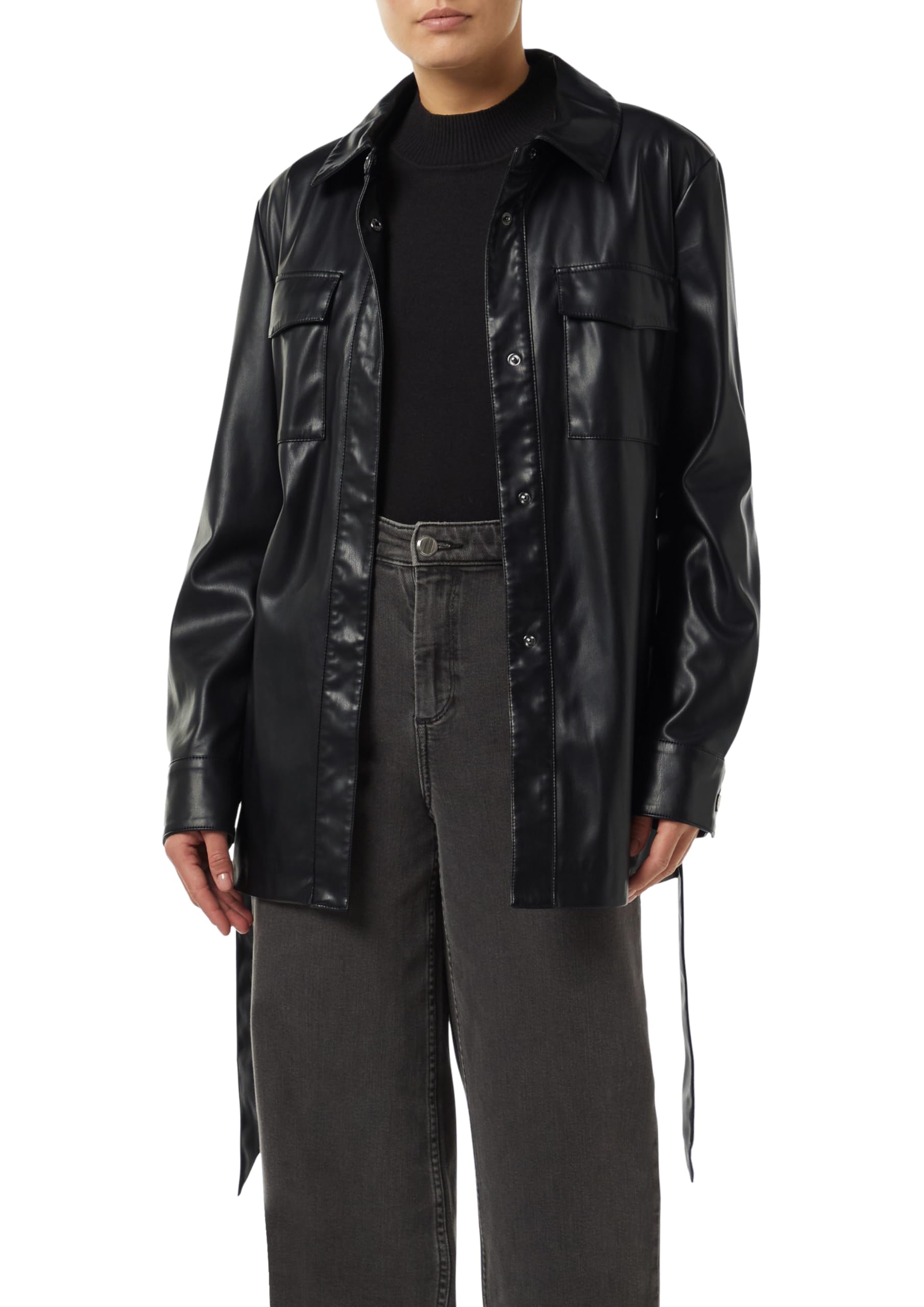 comma-overshirt-jacke-lederoptik-g-rtel-gr-40 image 7