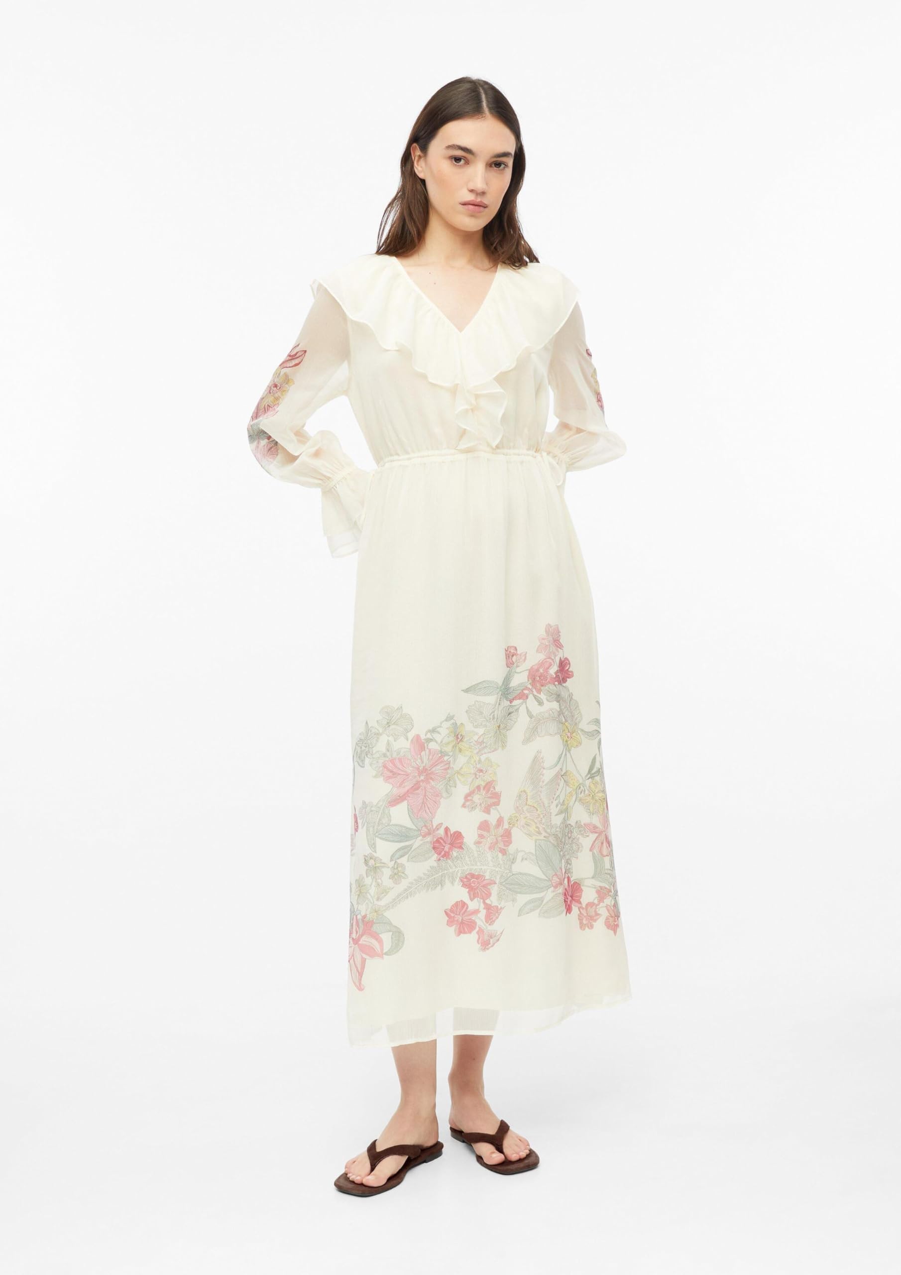 comma-dresses-midikleid-print-wei-chiffon-gr-34 image 7