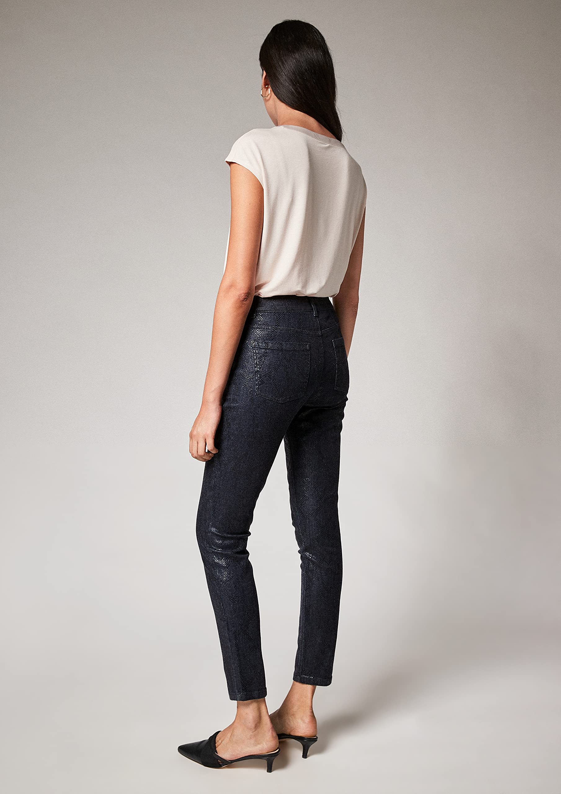 comma-jeans-snake-muster-schmal-damen image 6