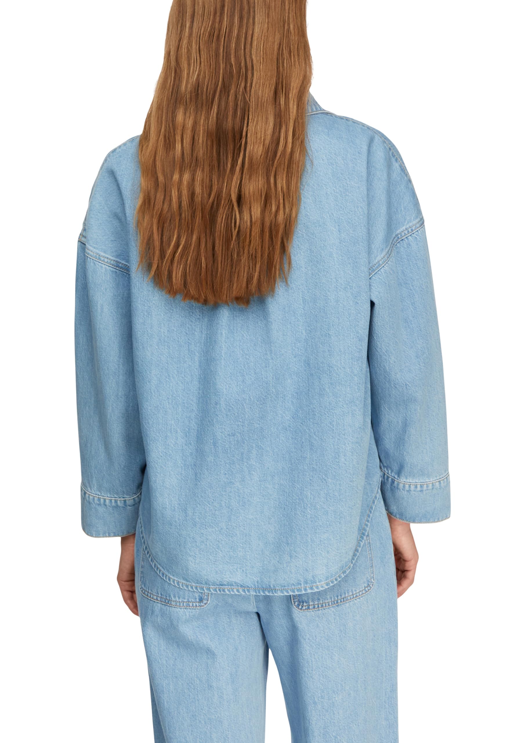 comma-blouses-denim-bluse-gr-38-relaxed-hemdkragen image 2