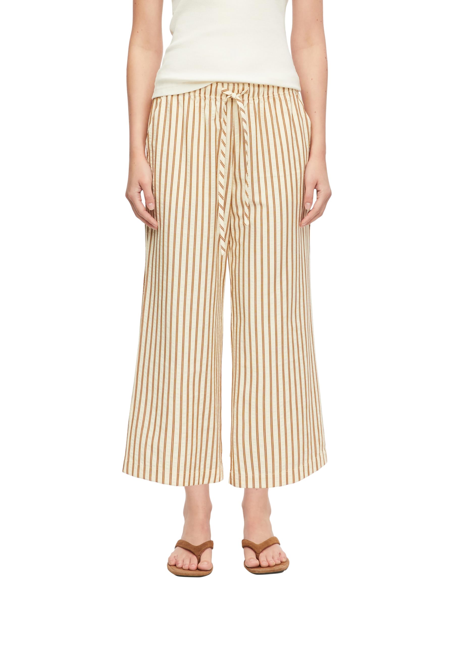 comma-culotte-damen-gr-34-seersucker-bindeg-rtel image 1