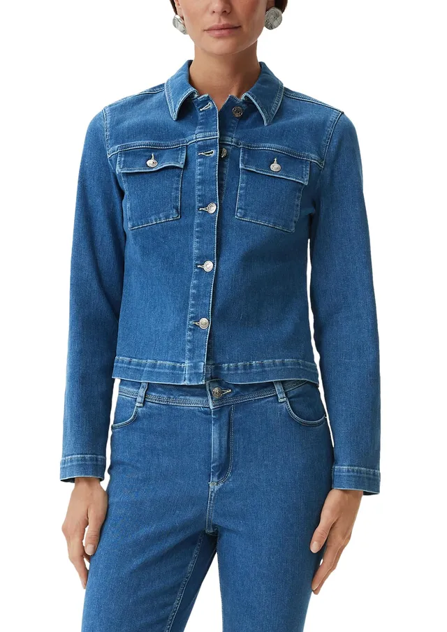 comma-jackets-jeansjacke-baumwollmix-damen image 1