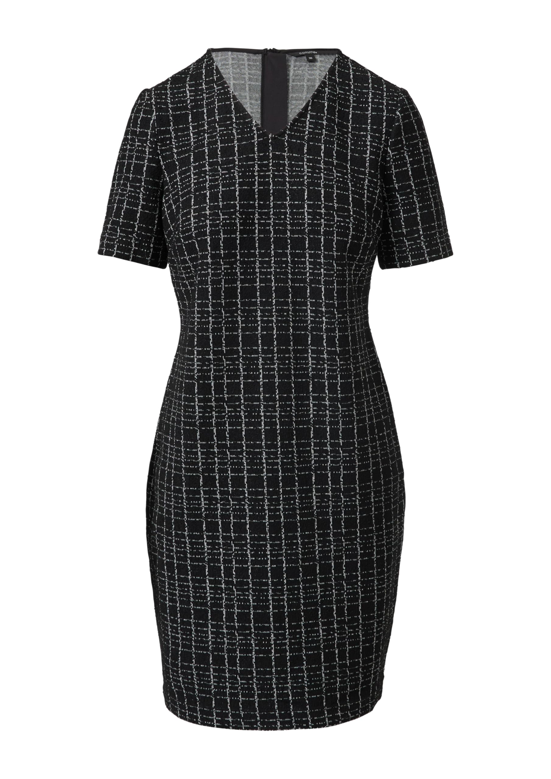 comma-dresses-boucl-kleid-karo-gr-e-42-kurz image 3