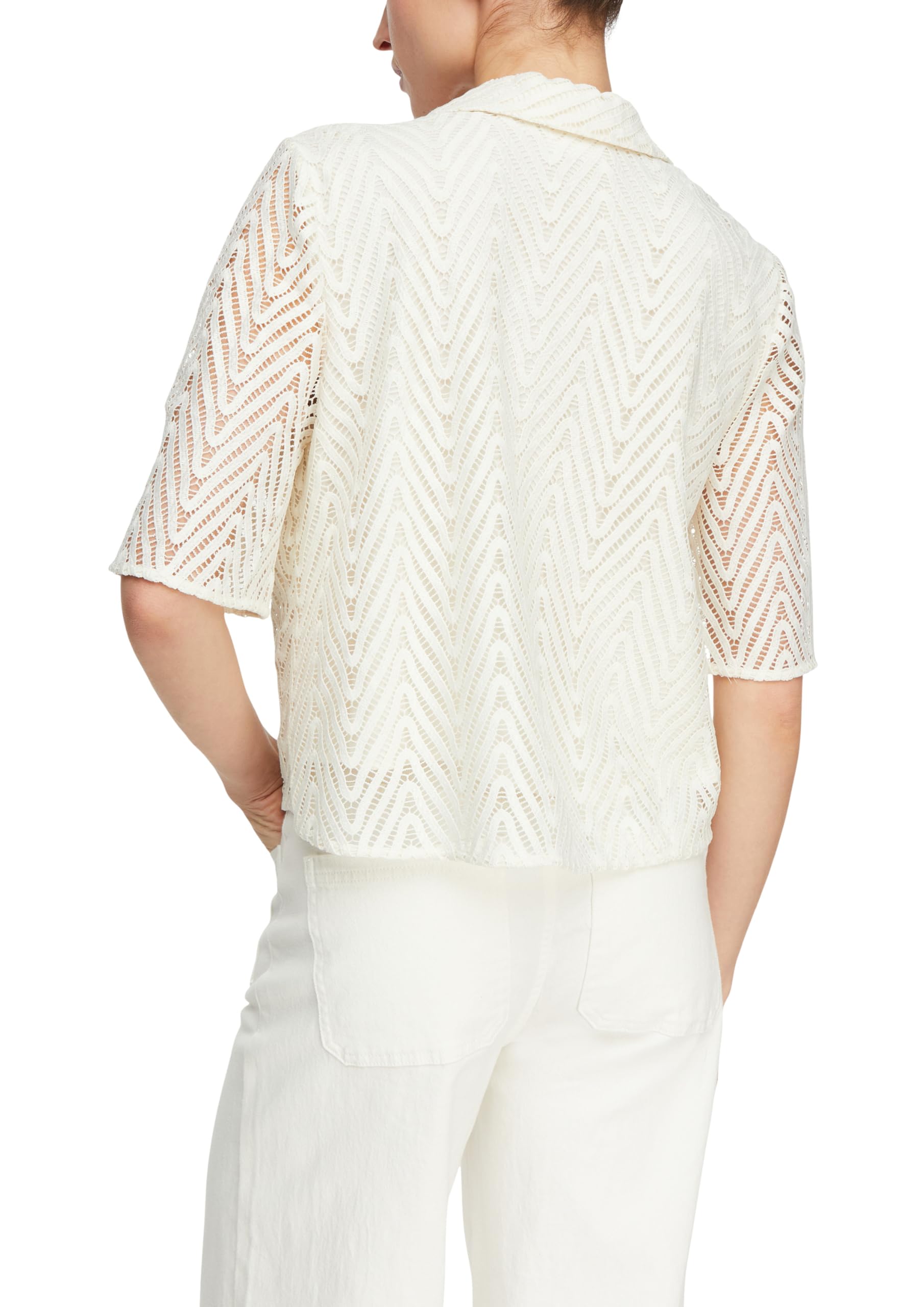 comma-blouses-damen-spitzenbluse-viskose-futter image 2