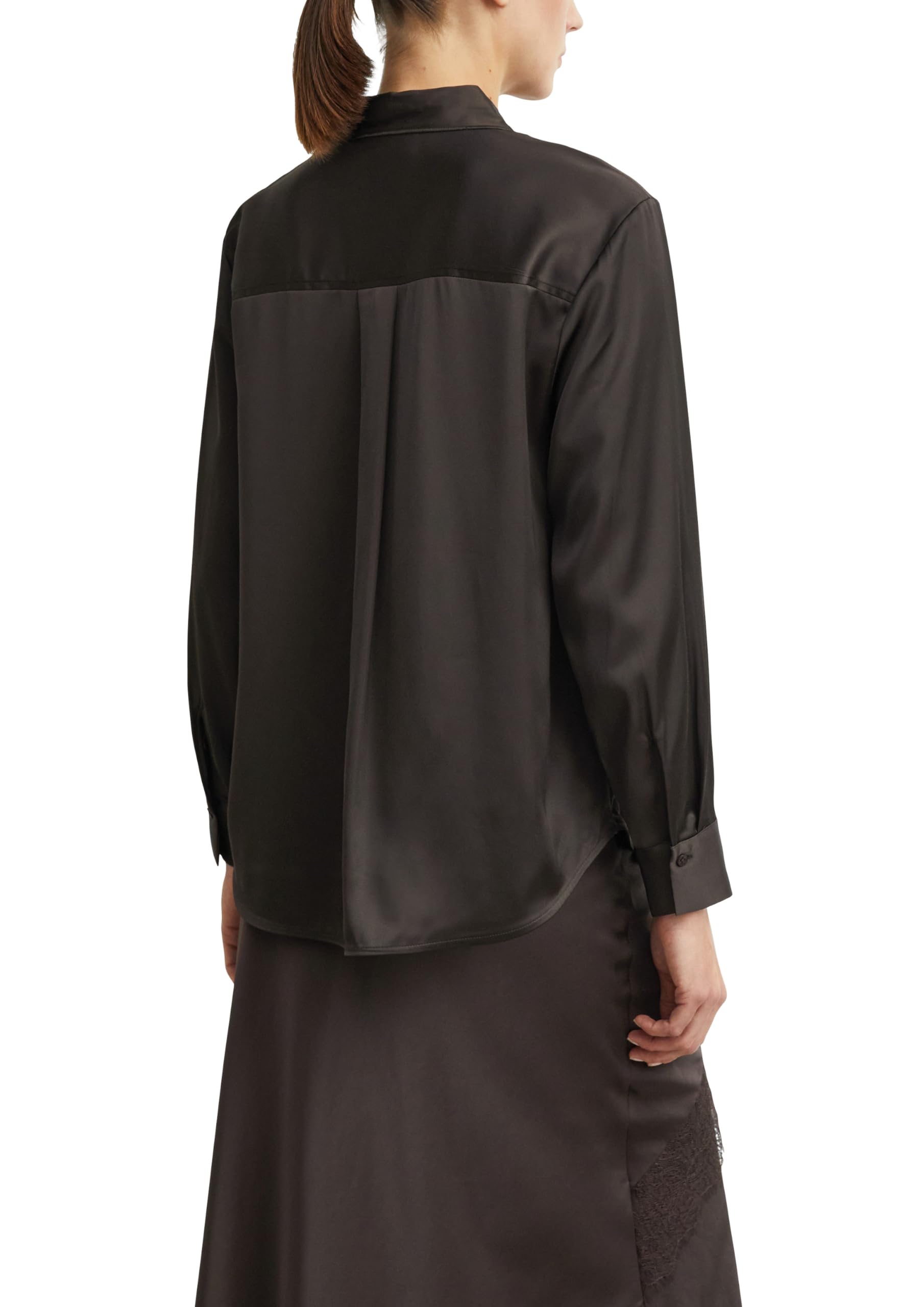 comma-blouses-damen-satin-hemdbluse-langarm-wei image 2