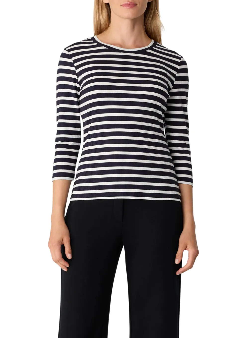 comma-2171391-t-shirt-damenshirt-gr-40-gestreift image 1