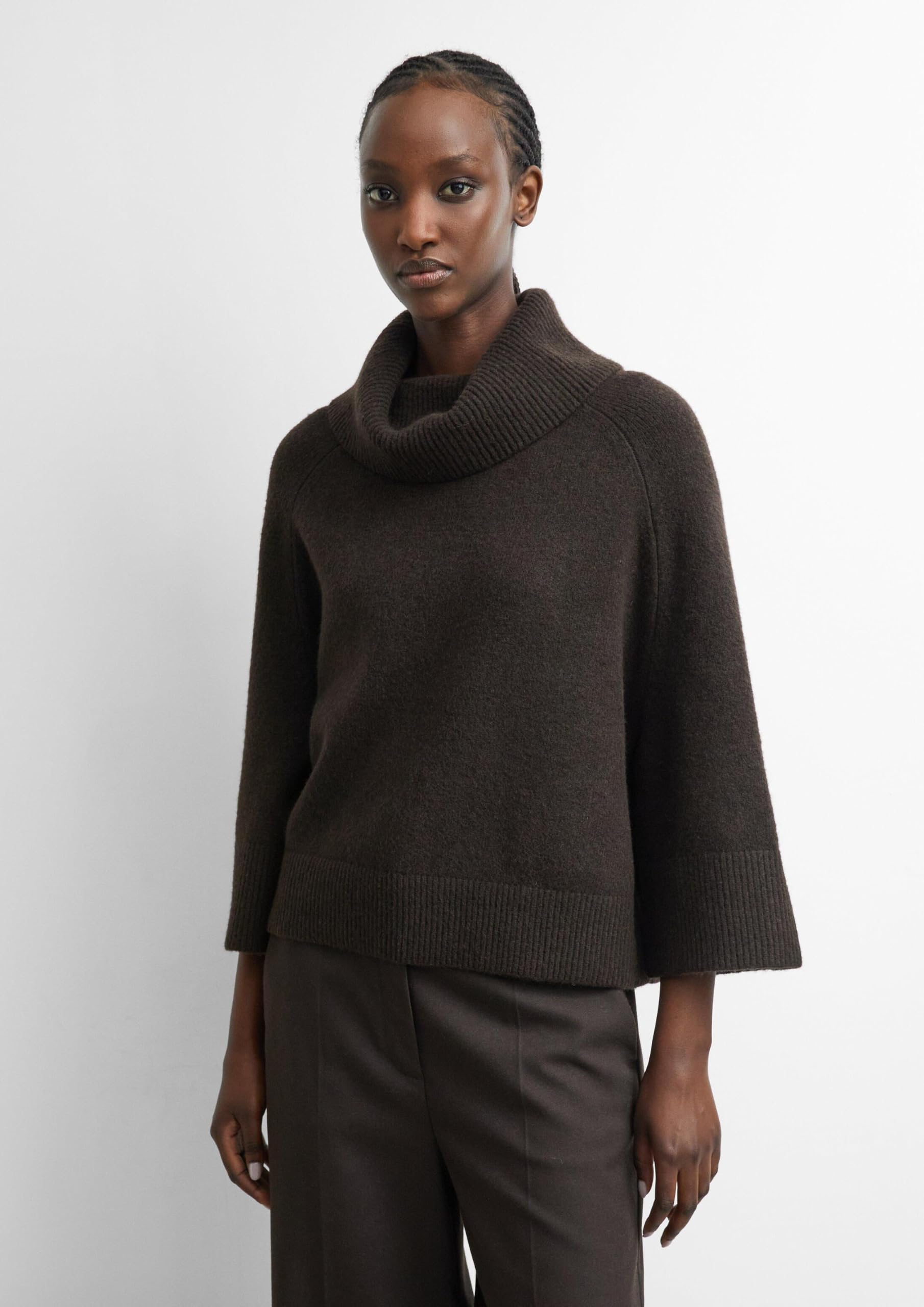 comma-poncho-pullover-damen-beige-loose-fit-rollkragen image 3