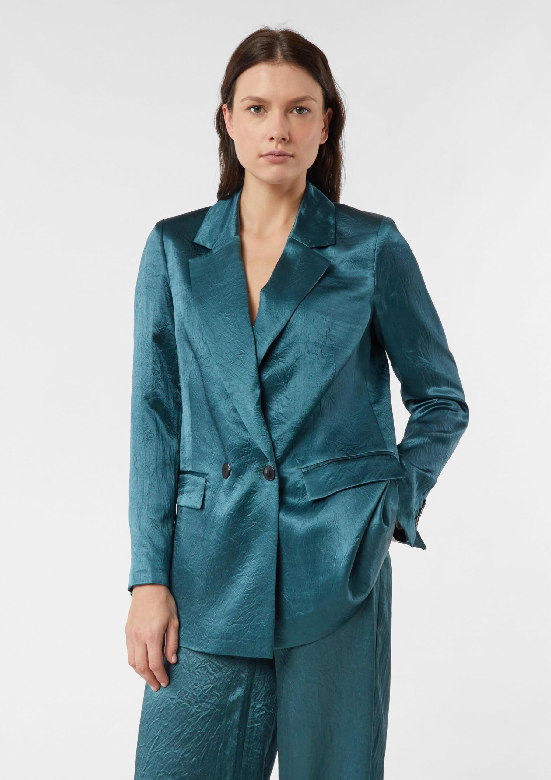 comma-blazer-crinkle-satin-tailliert-loose-fit image 8