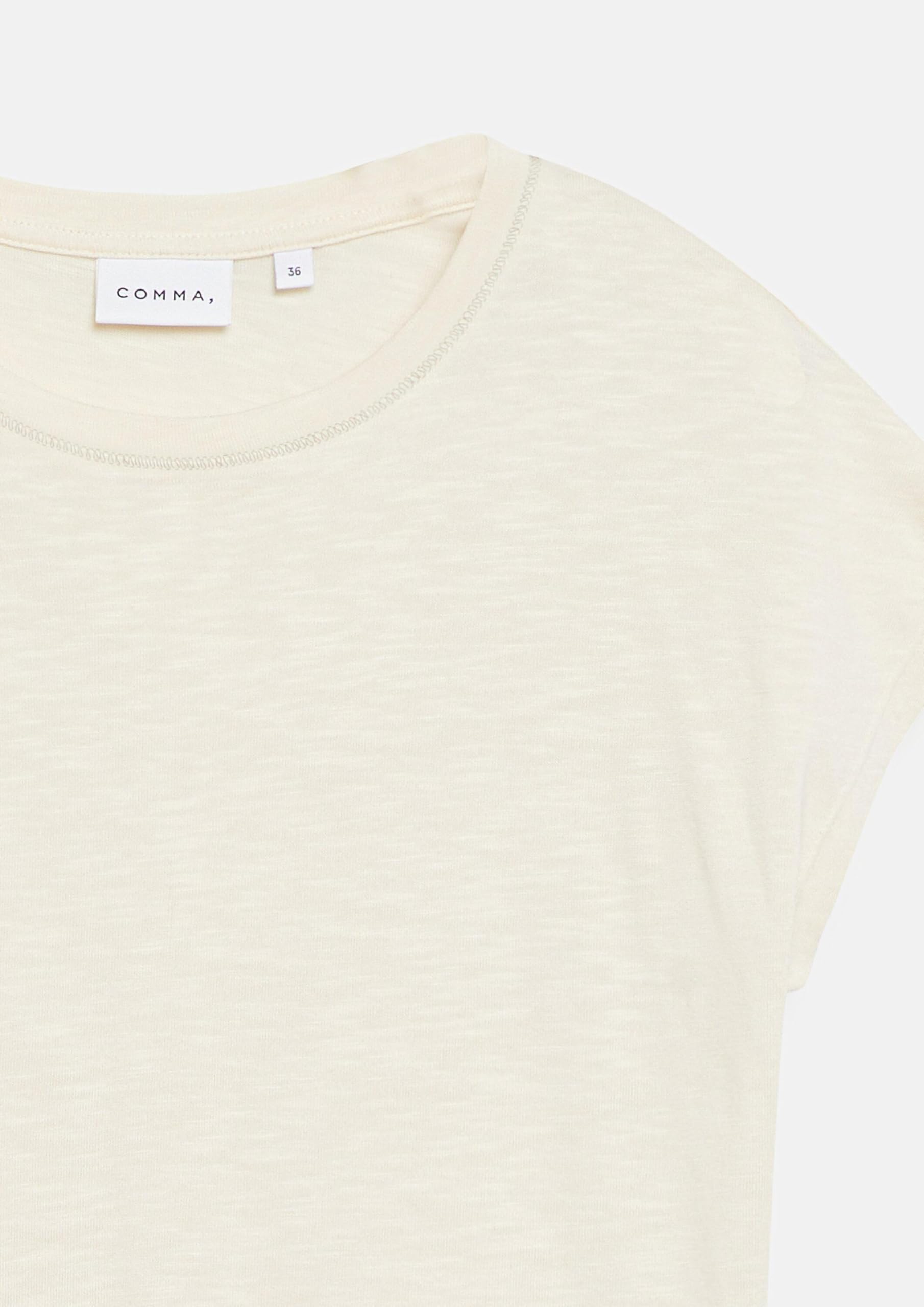 comma-tops-t-shirt-gr-42-regular-rundhals-wei image 5