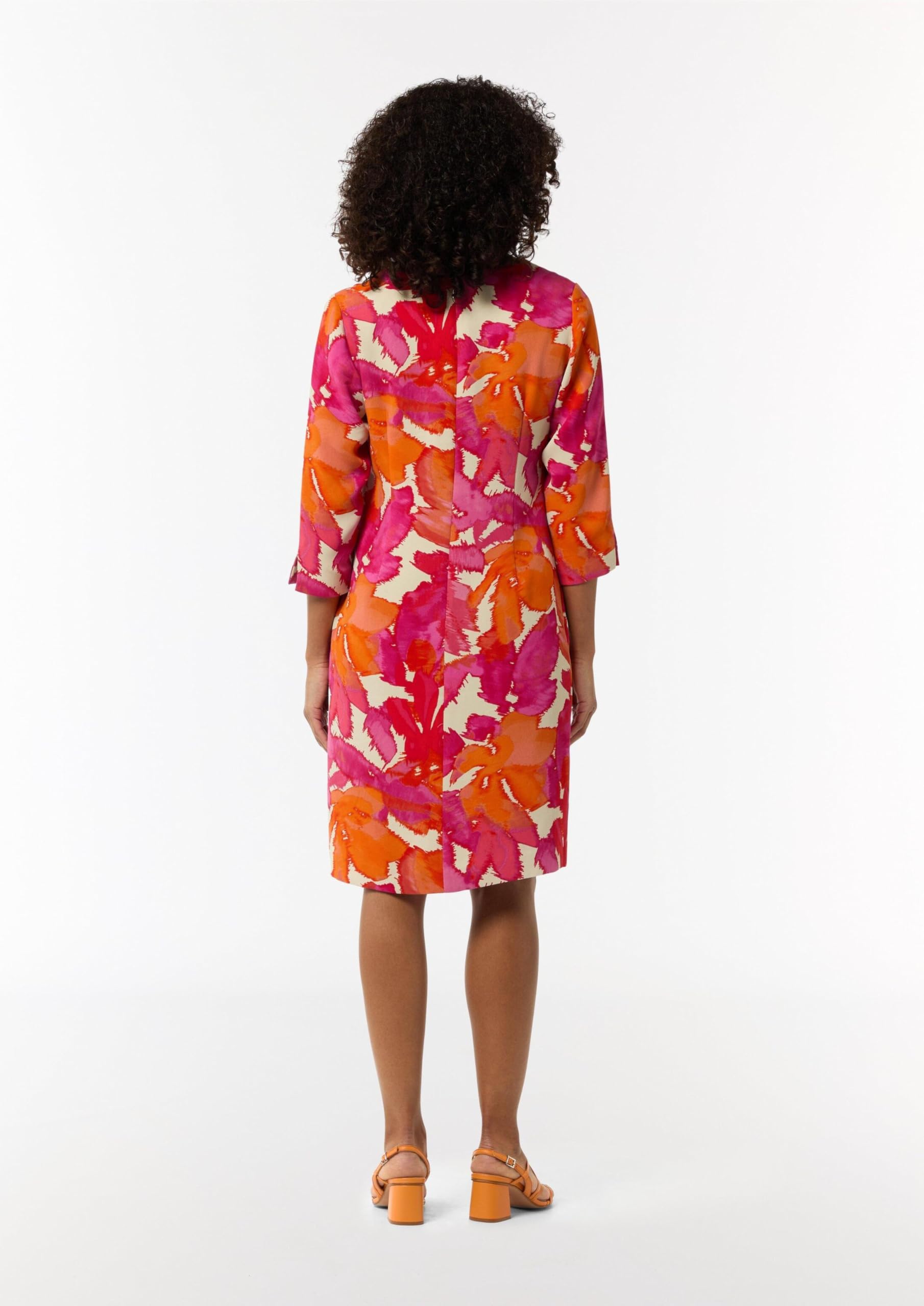 comma-cr-pe-kleid-allover-muster-koralle-gr-40 image 6