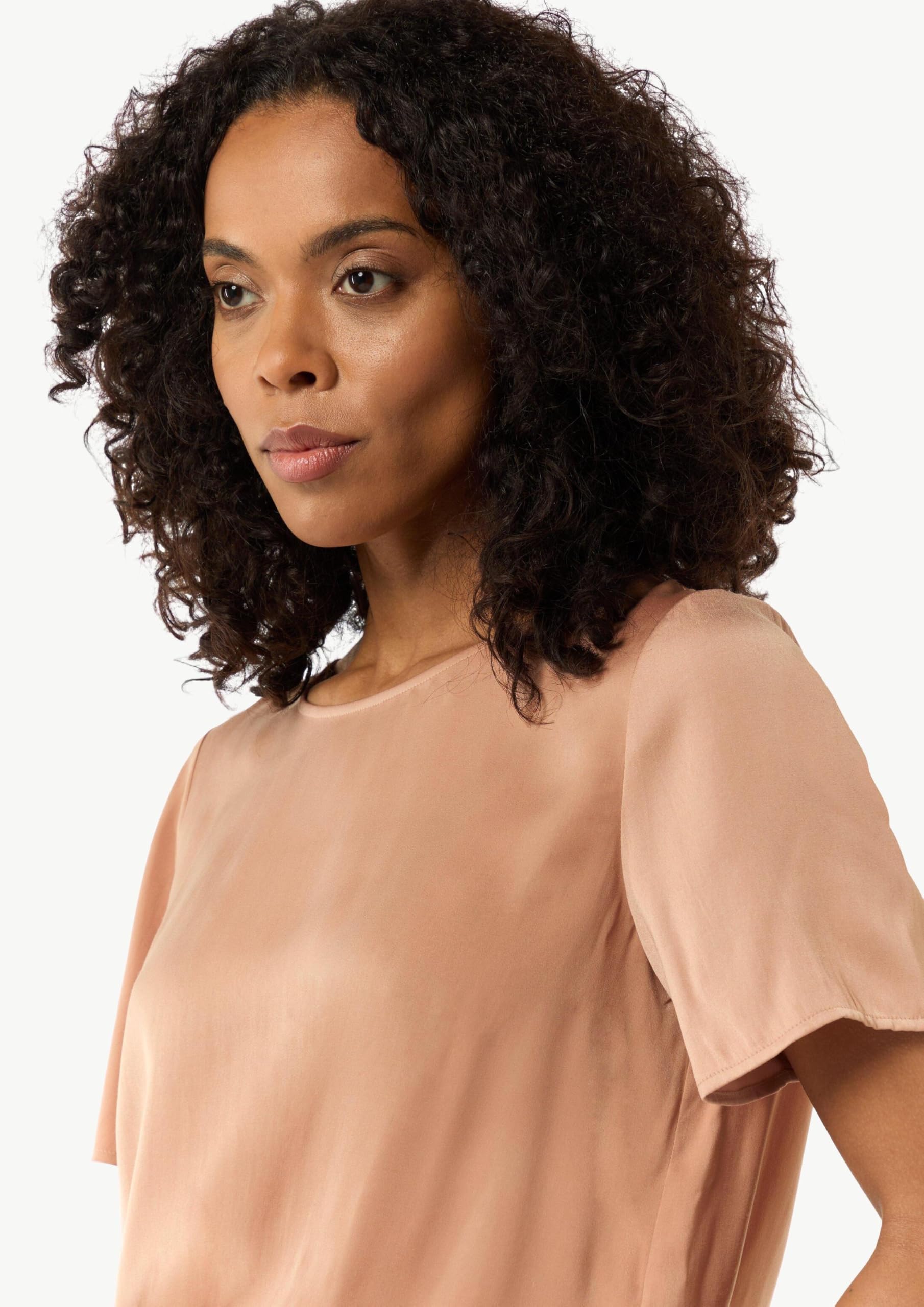 comma-blouses-satinshirt-relaxed-fit-koralle image 3