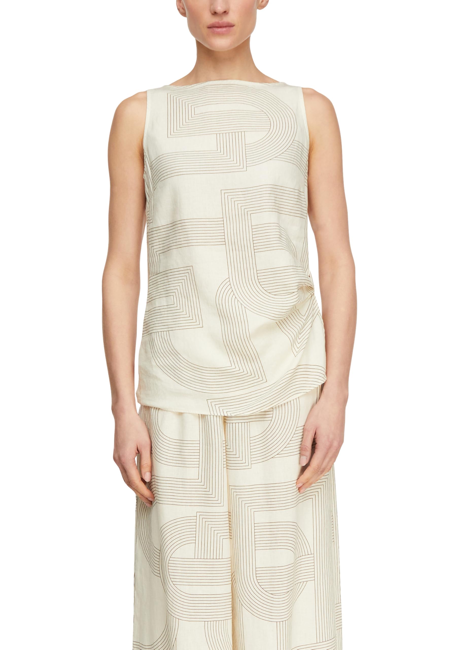 comma-bluse-leinenmix-u-boot-tailliert-gr-e-32 image 1