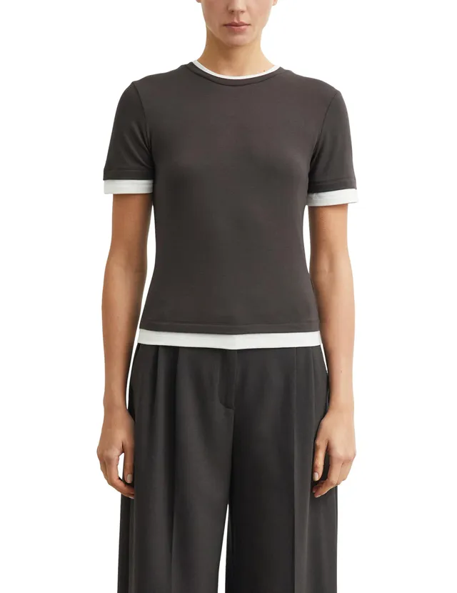 comma-damen-t-shirt-layering-rundhals-gr-46-strickjersey image 1