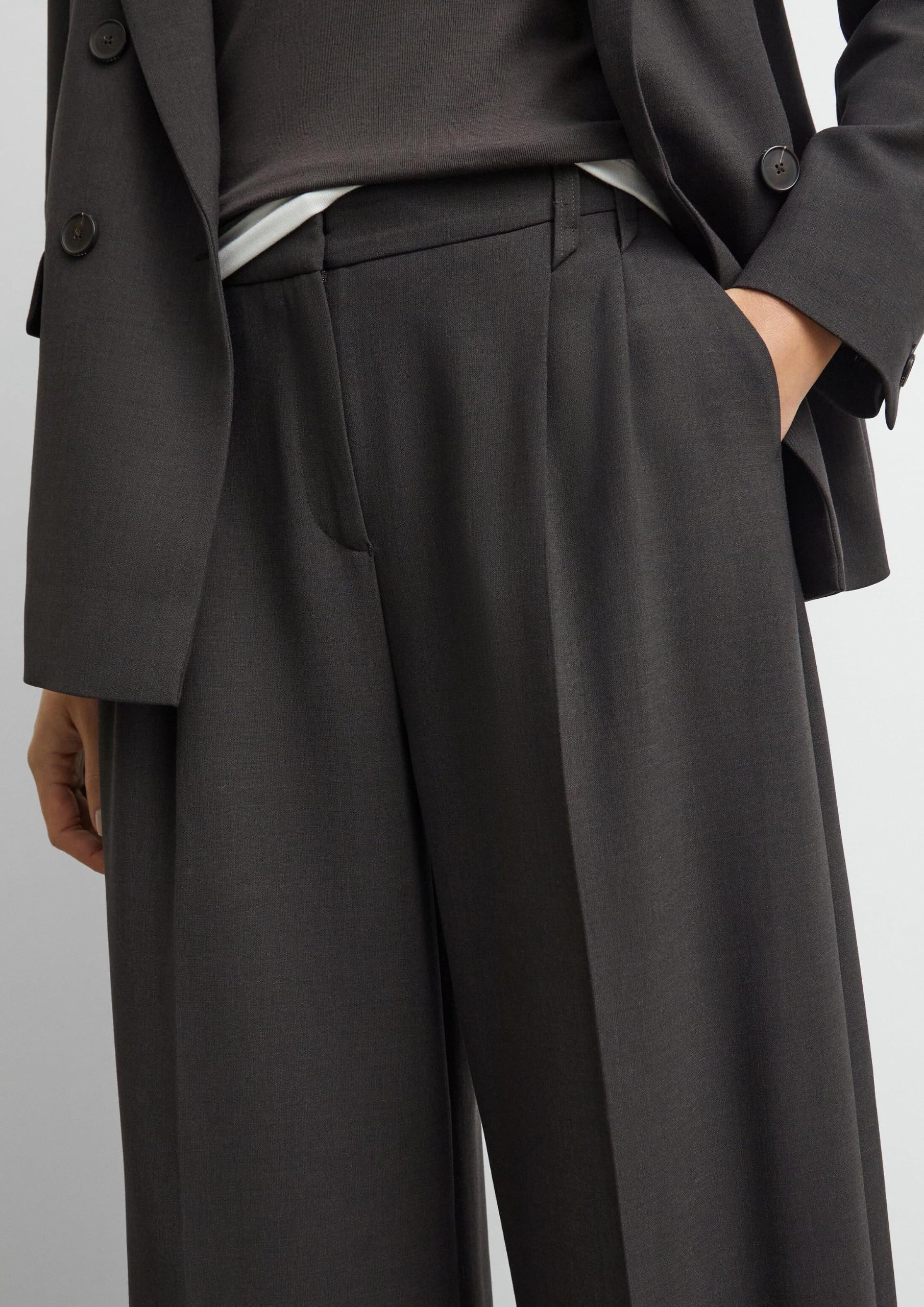 comma-bundfaltenhose-wide-leg-hose-gr-32-viskosemix-b-gelfalte image 5