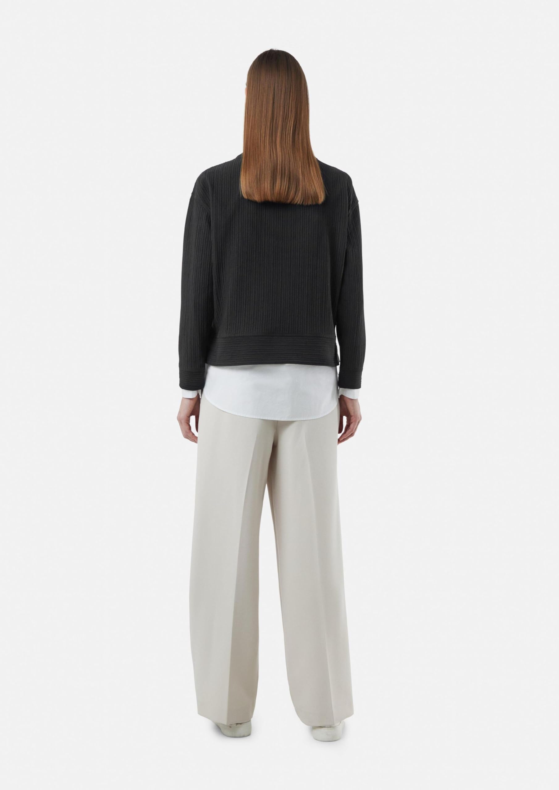 comma-strukturiertes-sweatshirt-mit-b-ndchen-gr-e-38 image 8