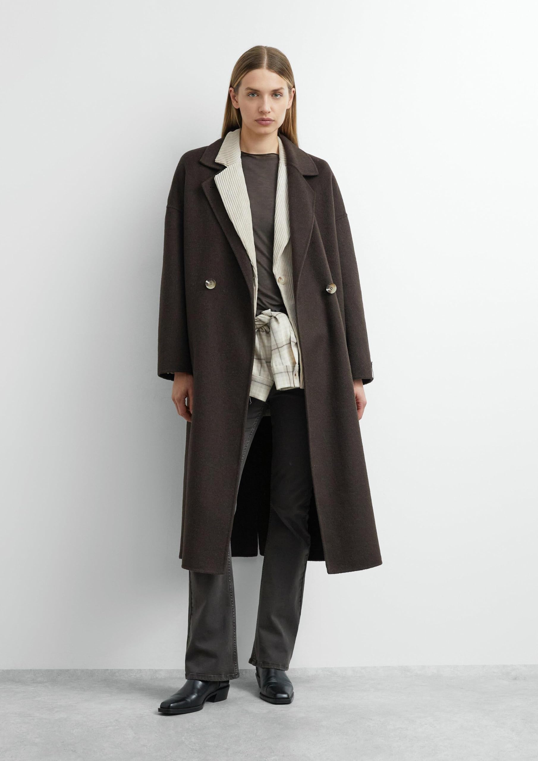 comma-coats-doubleface-outdoor-mantel-damen-mantel-braun-wollmix image 3