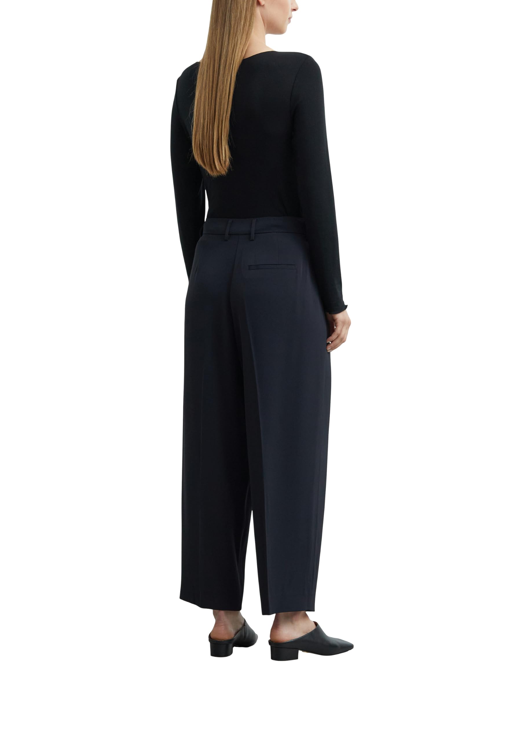 comma-bundfaltenhose-wide-leg-hose-damen-navy-gr-34 image 2